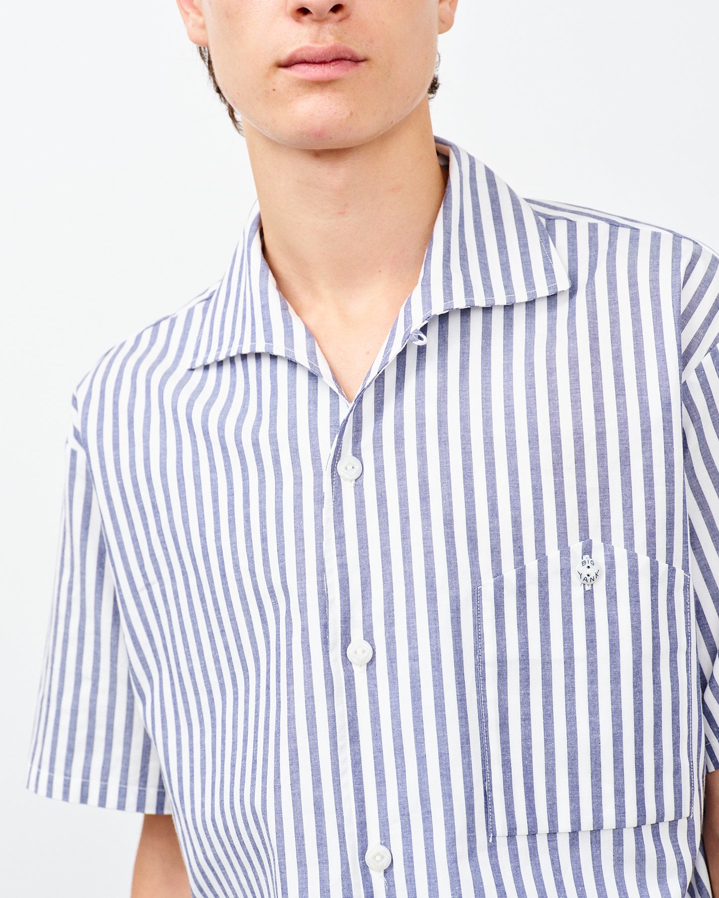 【 26SS 】BIGYANK RIPLEY SHIRT CANDY STRIPE / NAVY