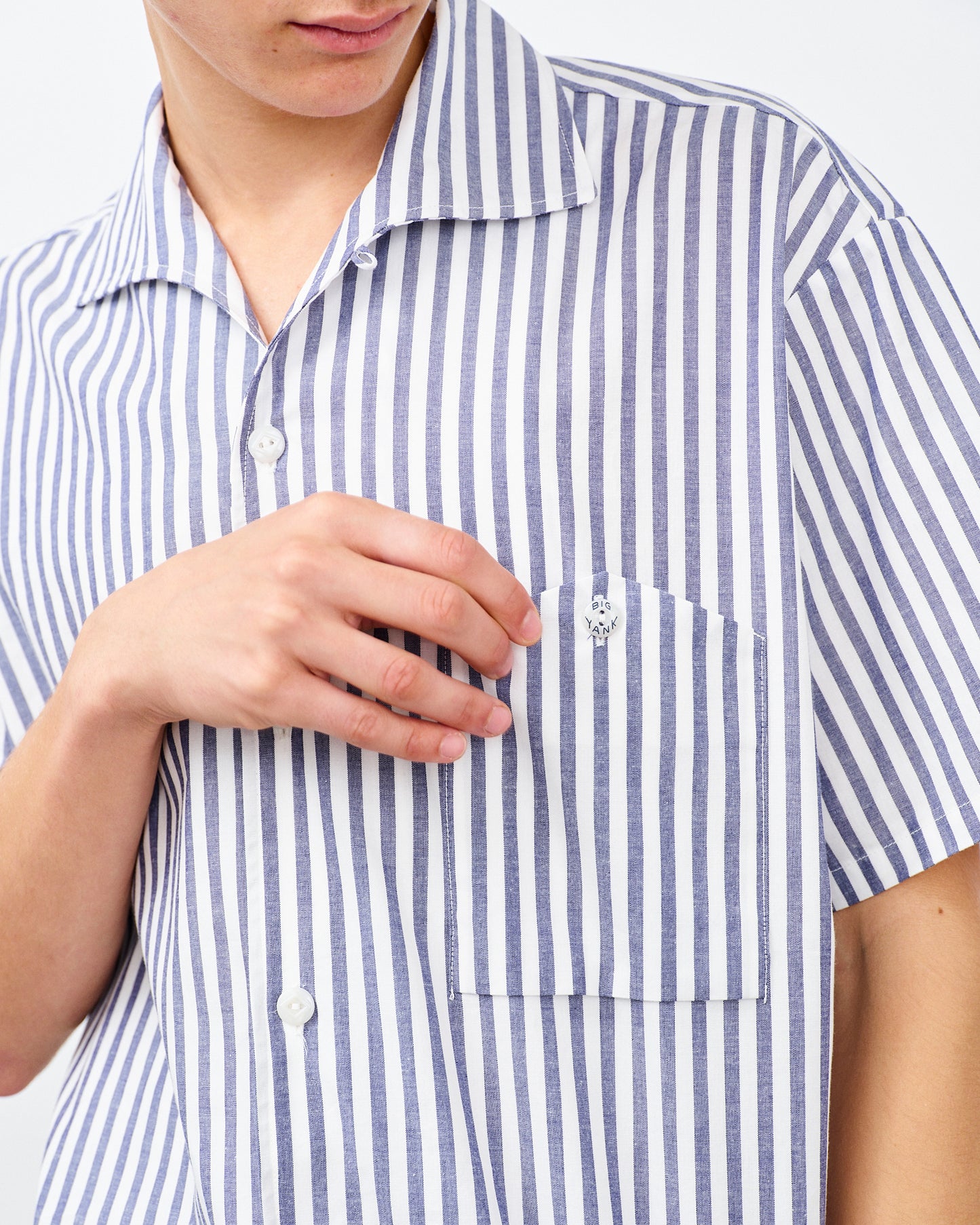【 26SS 】BIGYANK RIPLEY SHIRT CANDY STRIPE / NAVY