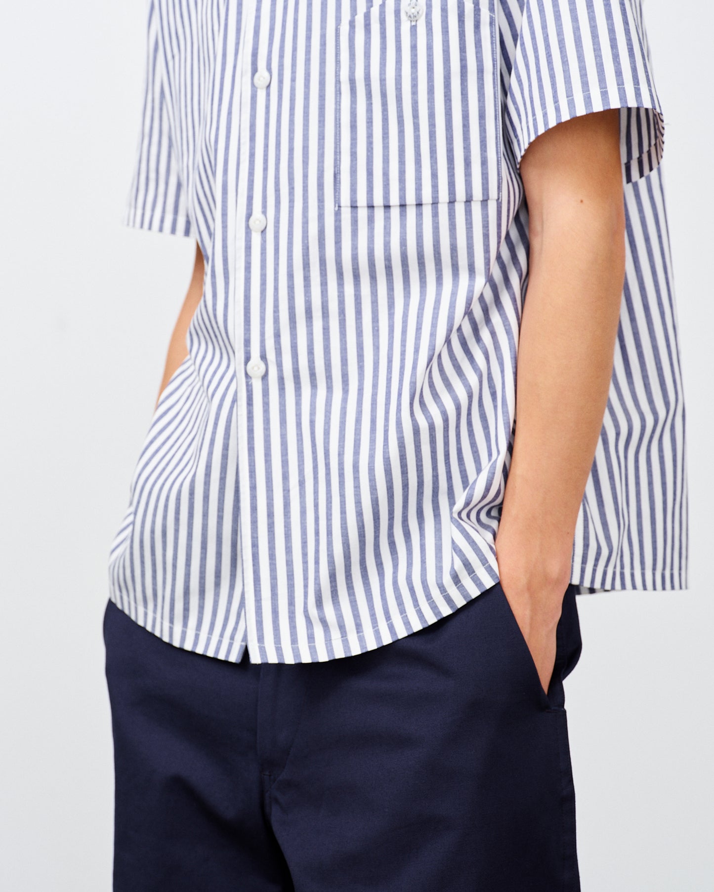 【 26SS 】BIGYANK RIPLEY SHIRT CANDY STRIPE / NAVY