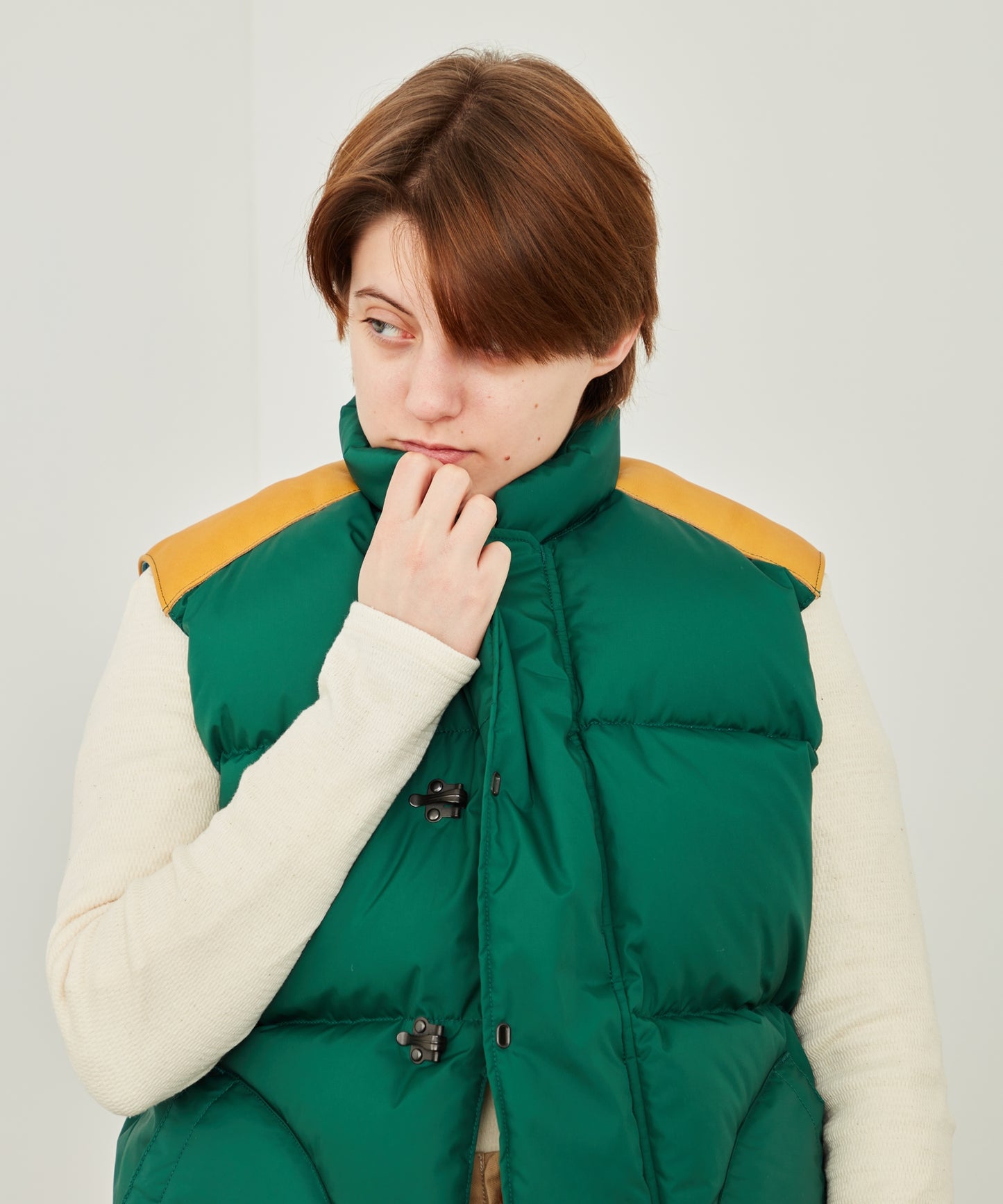 【 24FW 】RMFC × Nigel Cabourn HERITAGE DOWN VEST CLIP / GREEN