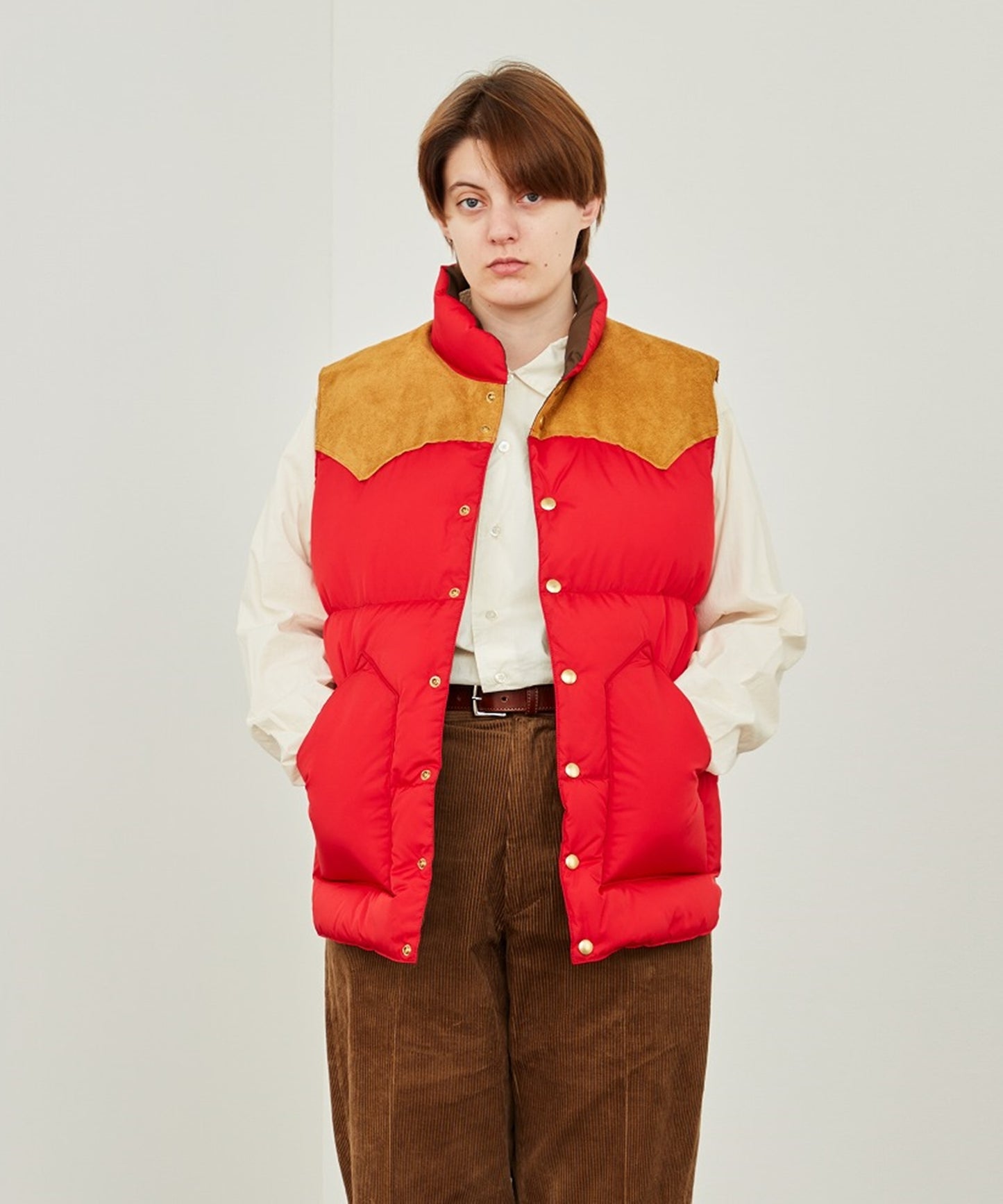 【 50th Anniv. 】RMFC HERITAGE DOWN VEST / RED