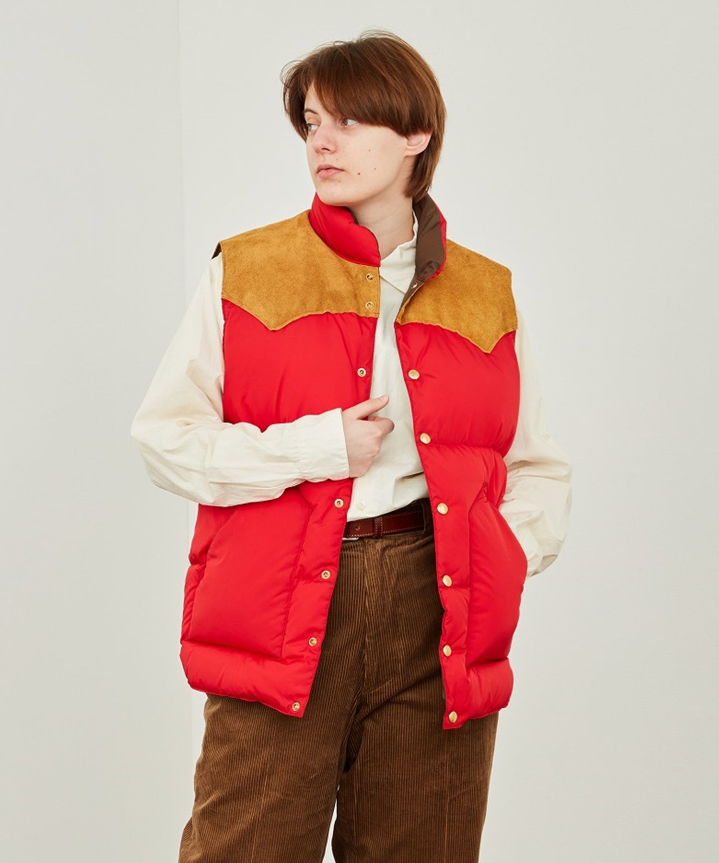 【 50th Anniv. 】RMFC HERITAGE DOWN VEST / RED