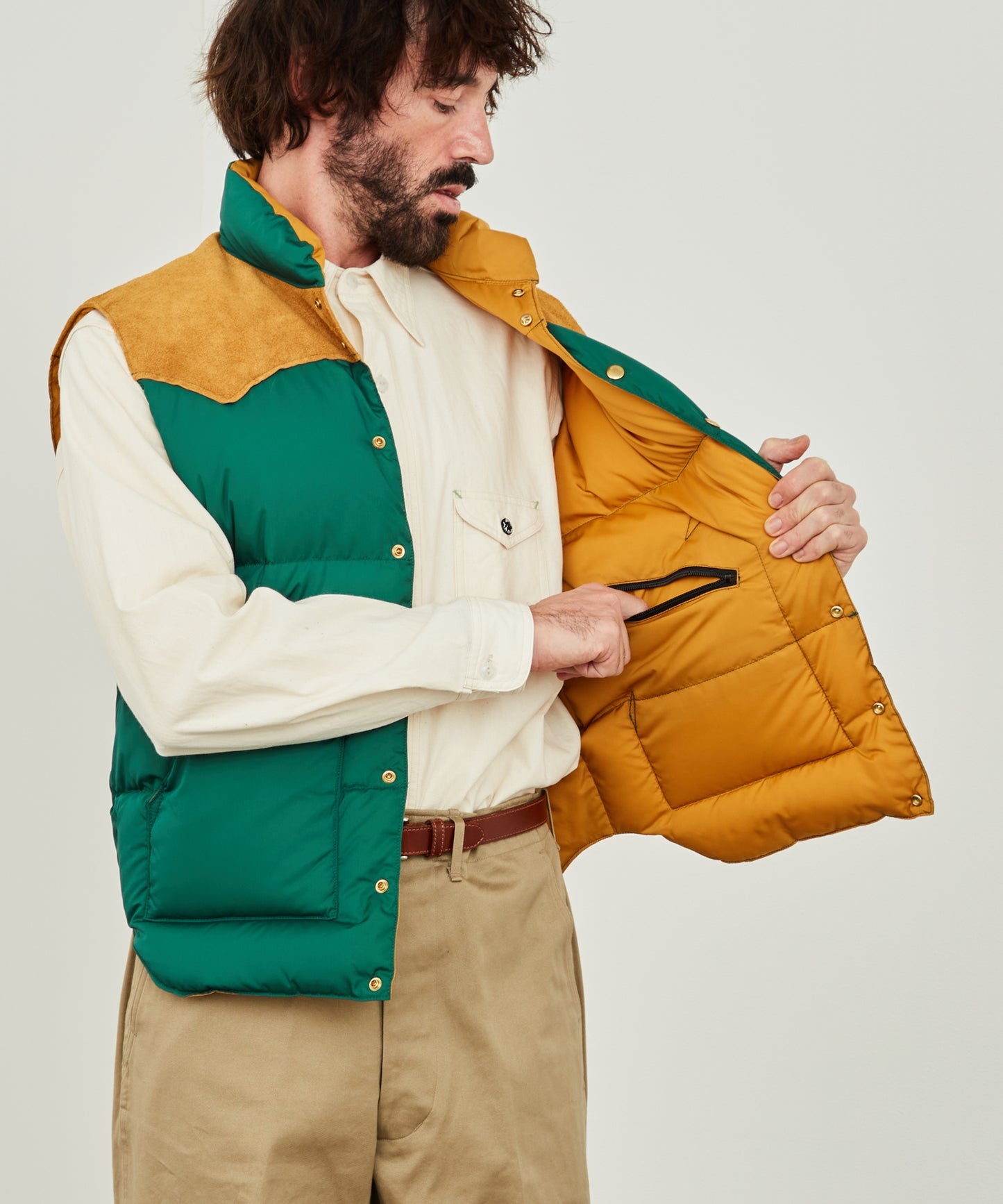 【 50th Anniv. 】RMFC HERITAGE DOWN VEST / PINE GREEN