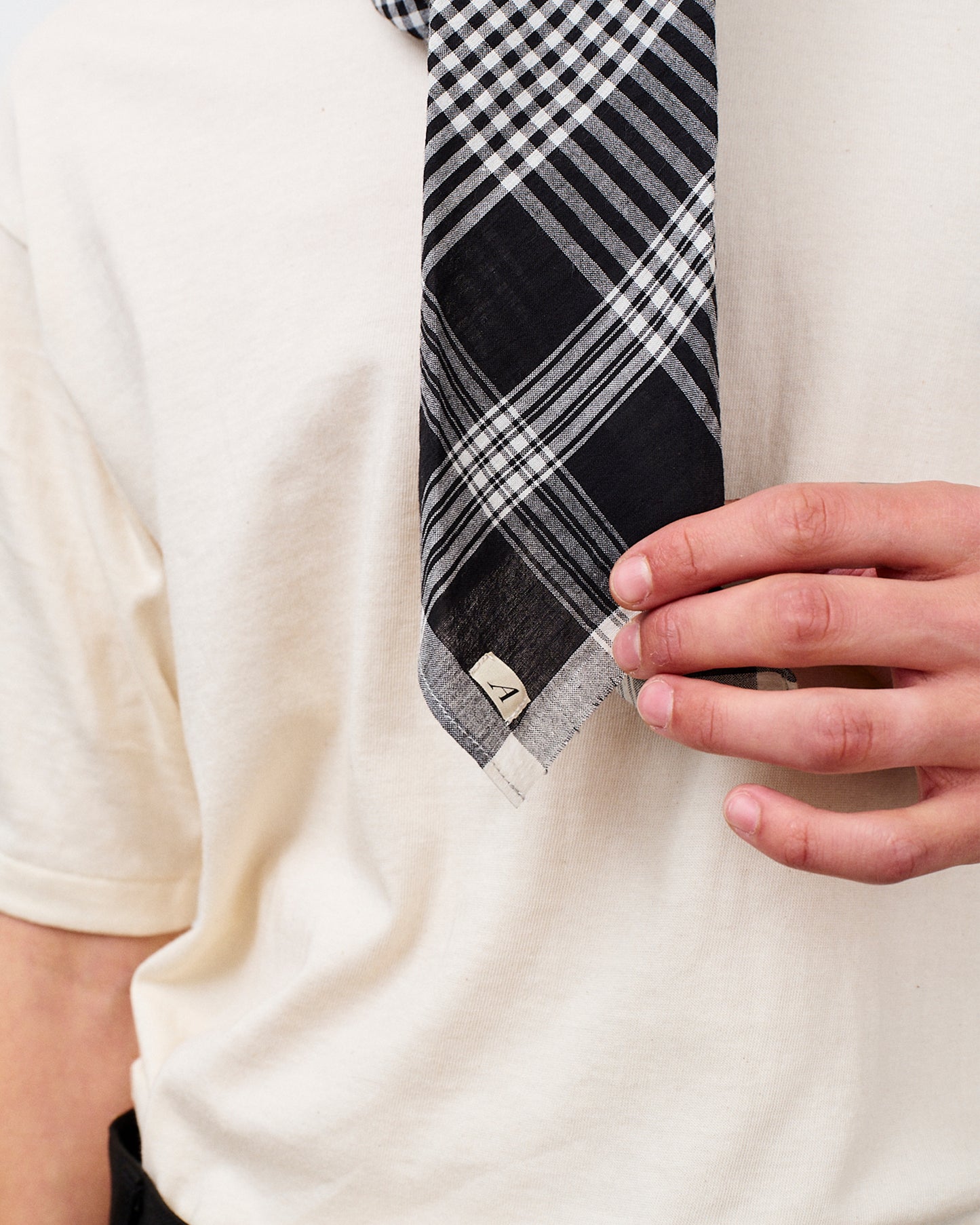 【 26SS 】ANATOMICA SCARF MADRAS / BLACK