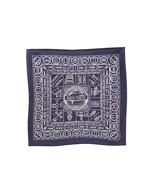 【 26SS 】ANATOMICA SCARF MASTER CRAFTSMAN / NAVY