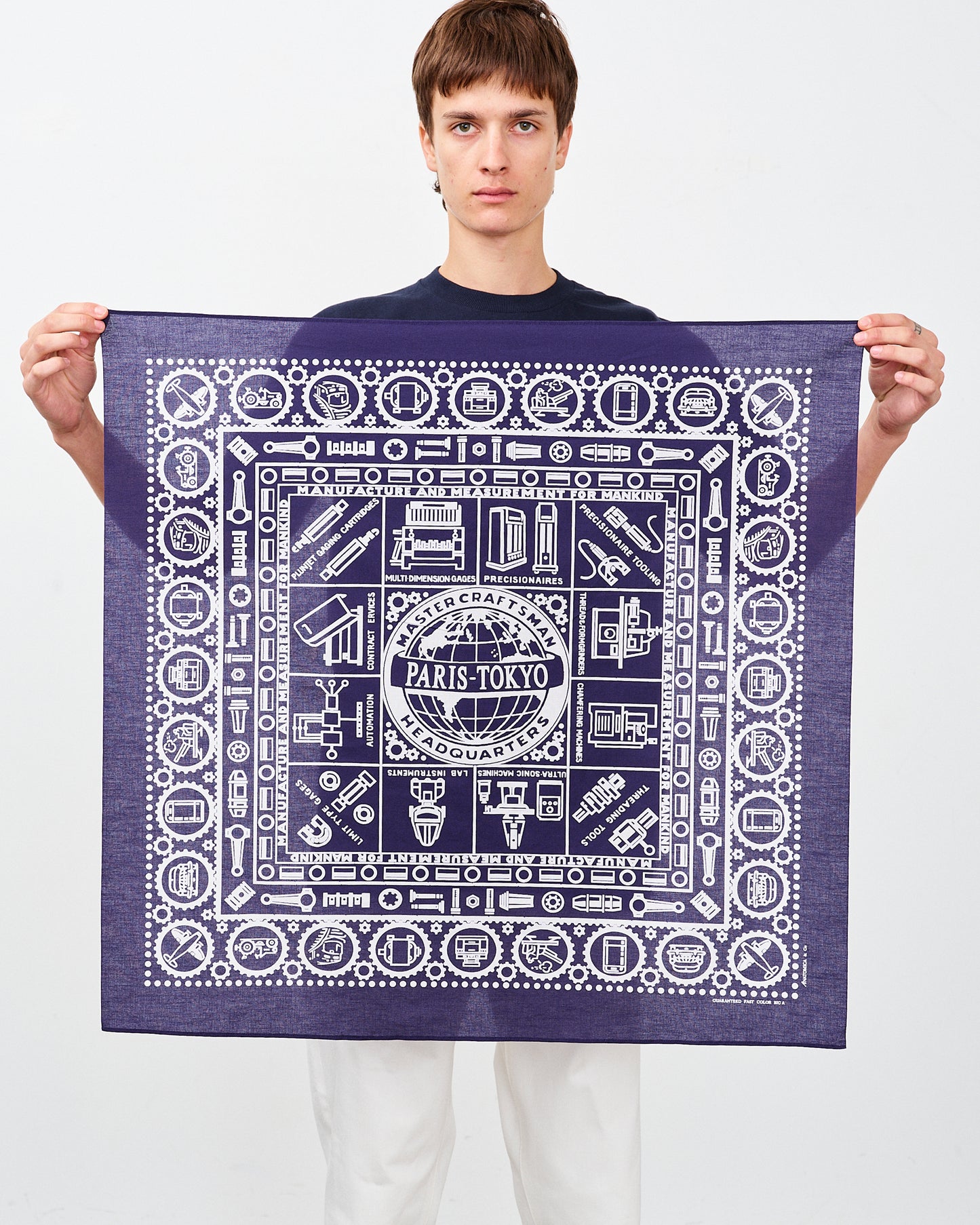 【 26SS 】ANATOMICA SCARF MASTER CRAFTSMAN / NAVY