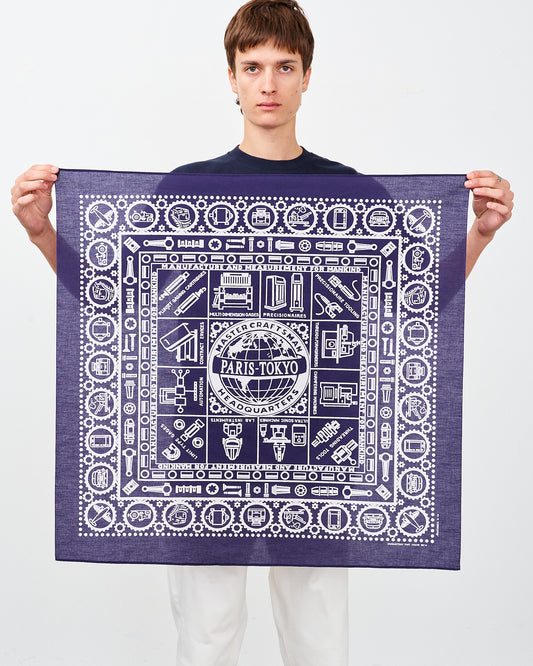 【 26SS 】ANATOMICA SCARF MASTER CRAFTSMAN / NAVY