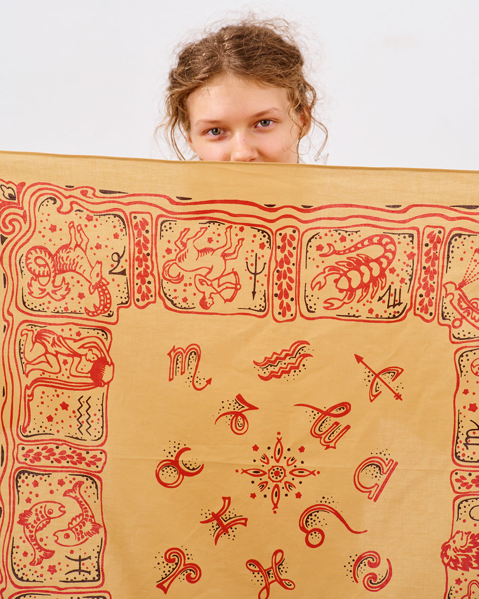 【 26SS 】RMFC SCARF ZODIAC SIGNS / BEIGE