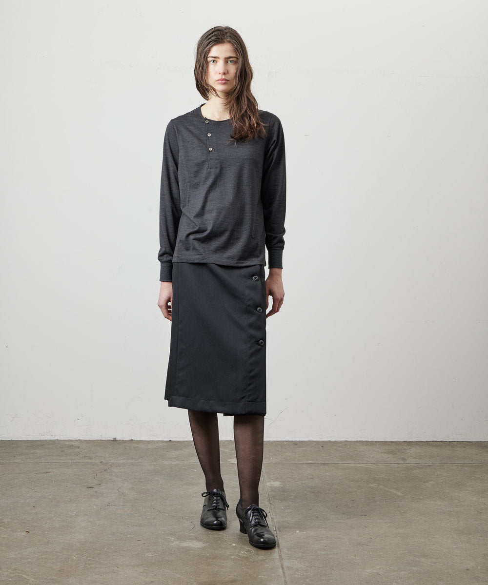 【 26FW 】 ANATOIMCA SFM RIGHT FRONT TEE / CHARCOAL