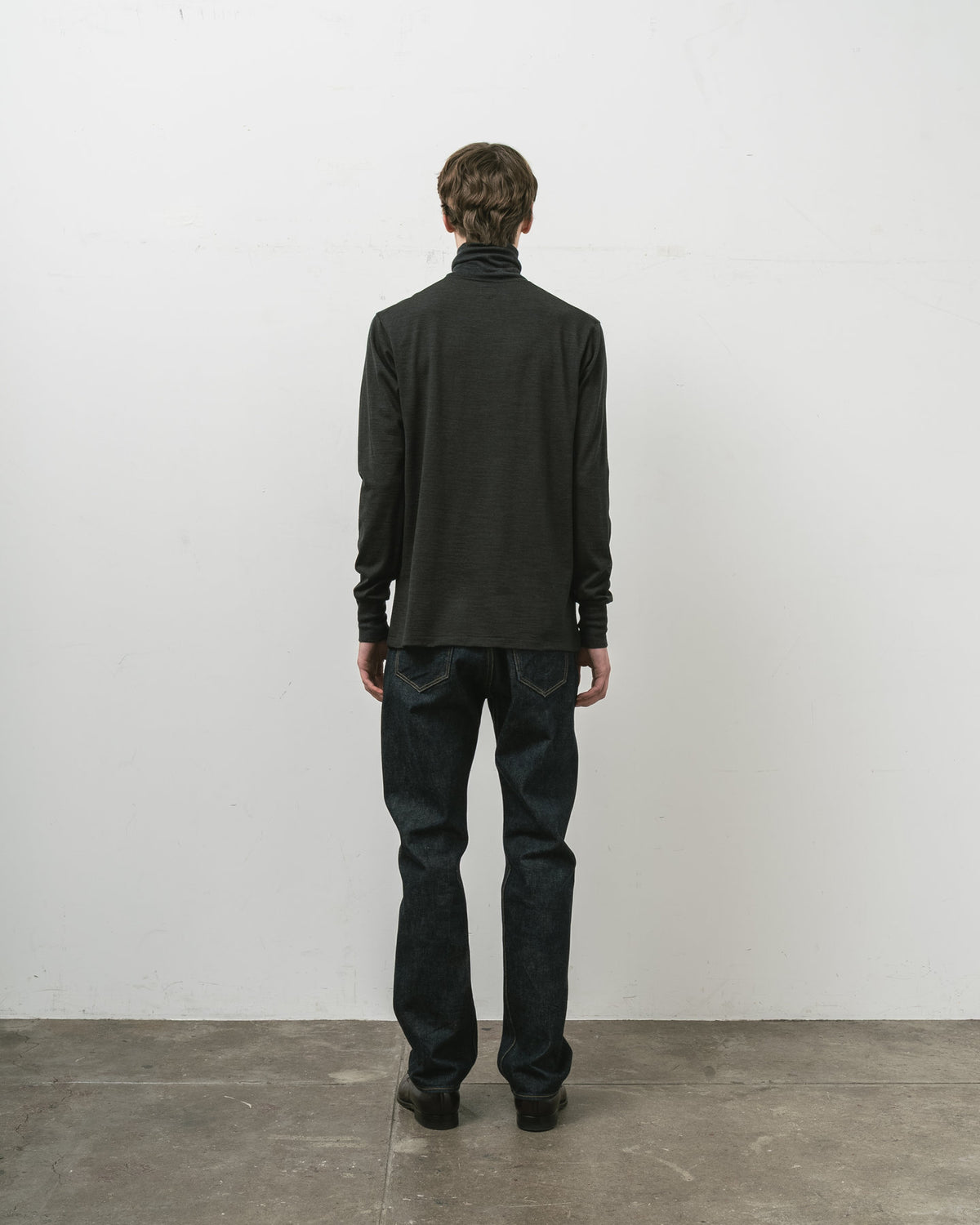 【 26FW 】 ANATOIMCA SFM TURTLE NECK TEE / CHARCOAL