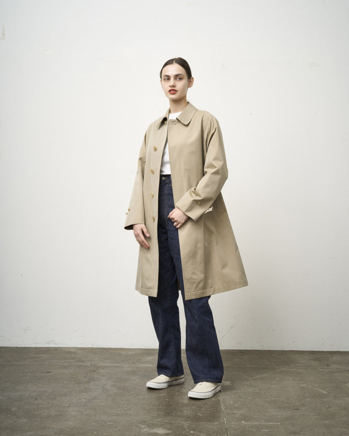 【 26FW 】ANATOMICA SINGLE RAGLAN COAT I / BEIGE