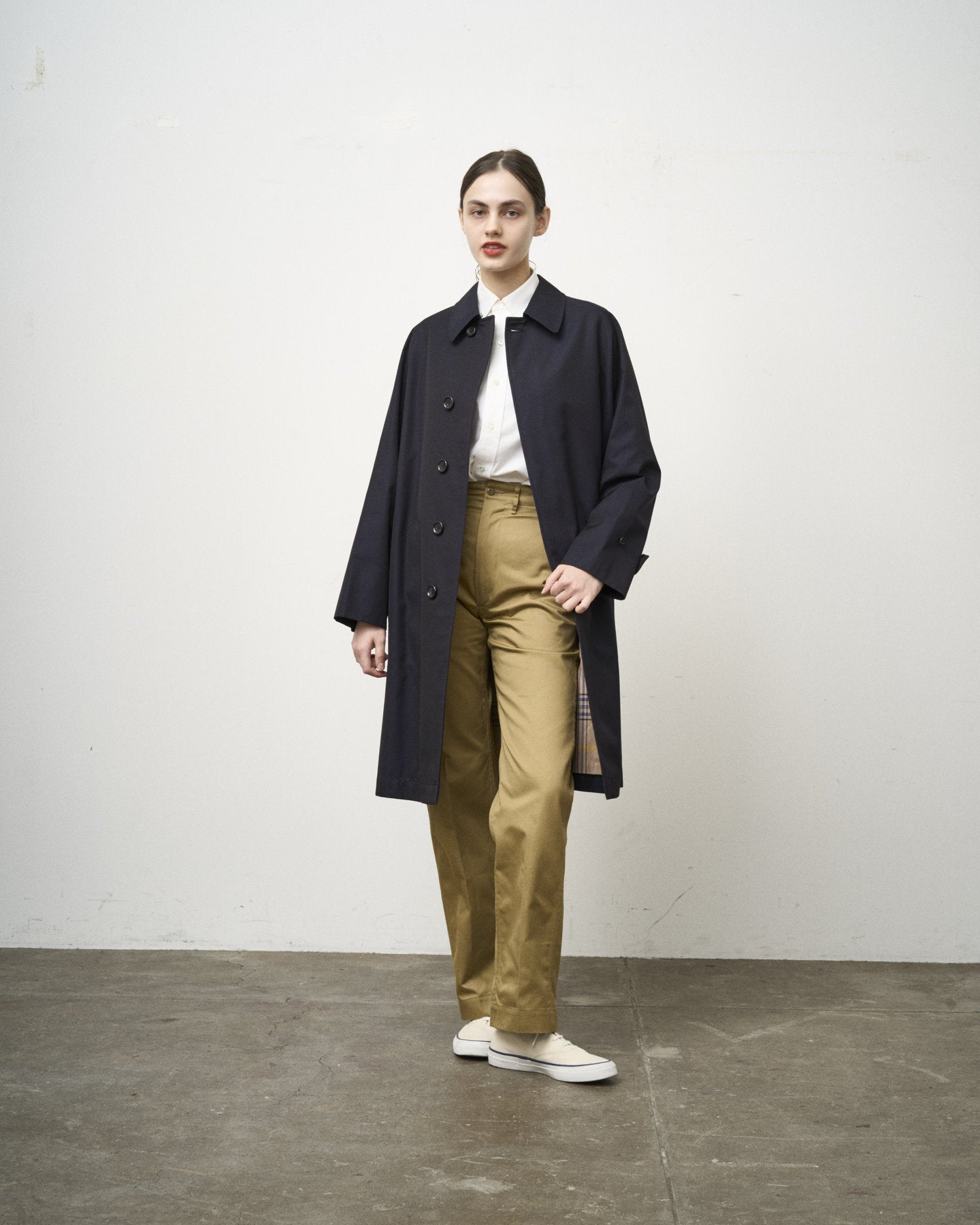 【 26FW 】ANATOMICA SINGLE RAGLAN COAT Ⅰ / NAVY