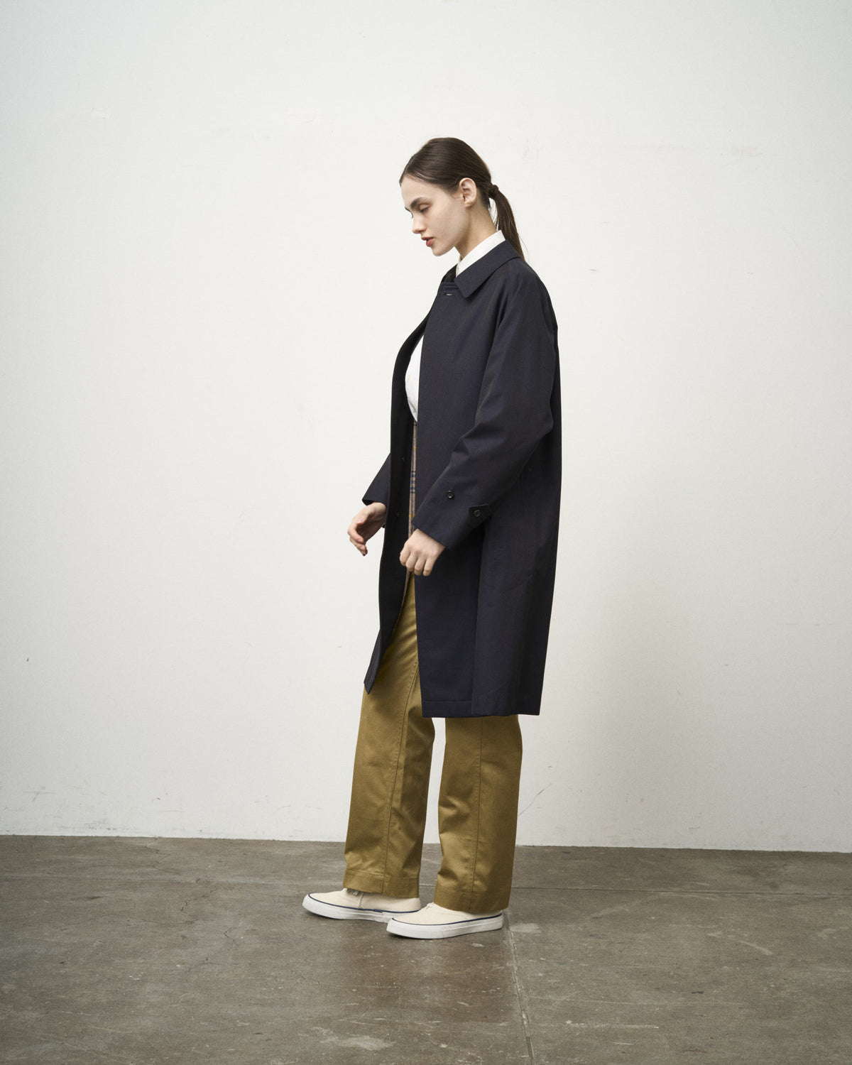 【 26FW 】ANATOMICA SINGLE RAGLAN COAT Ⅰ / NAVY