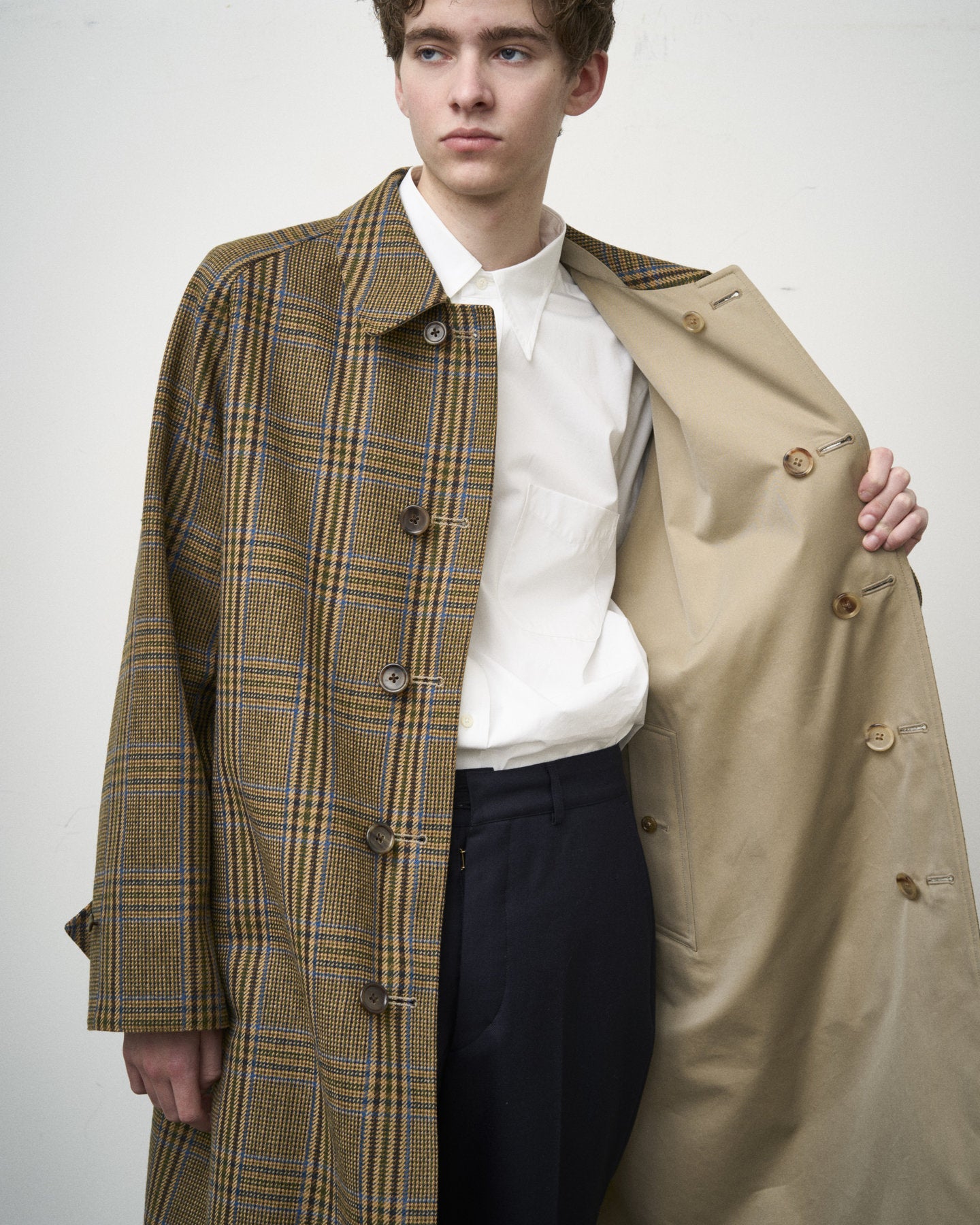 【 26FW 】ANATOMICA SINGLE RAGLAN COAT Ⅱ REVERSIBLE / BEIGE