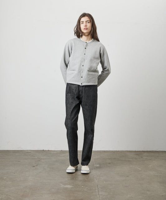 【 26FW 】ANATOMICA LADIES SWEAT CREW NECK CARDIGAN / GREY