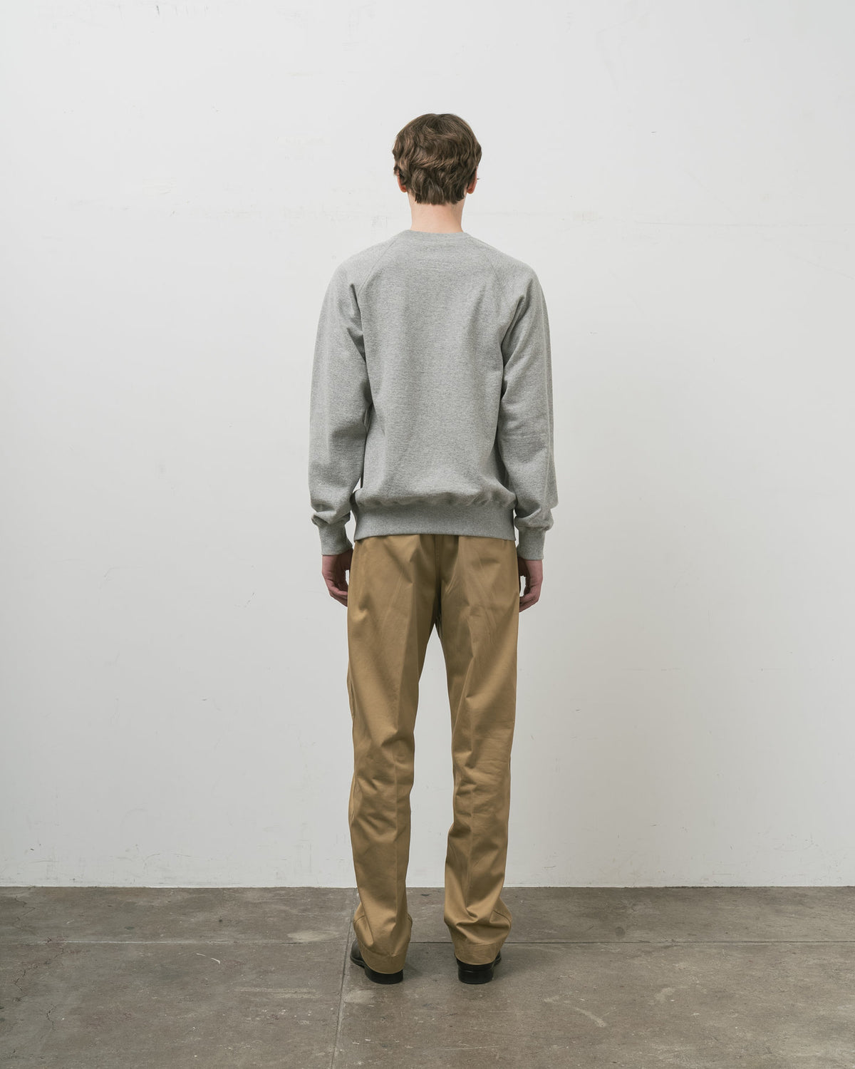 【 26FW 】 ANATOMICA SWEAT RAGLAN CREW NECK / GREY