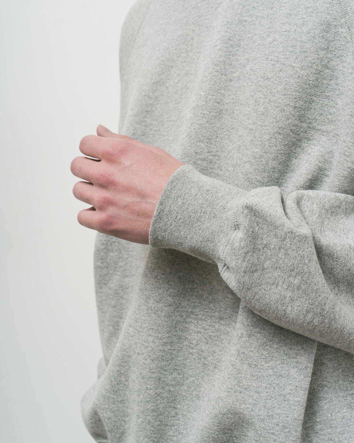 【 26FW 】 ANATOMICA SWEAT RAGLAN CREW NECK / GREY