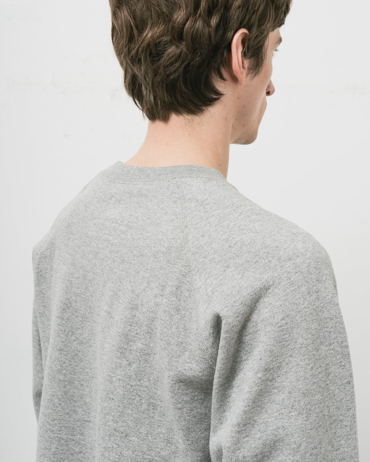 【 26FW 】 ANATOMICA SWEAT RAGLAN CREW NECK / GREY