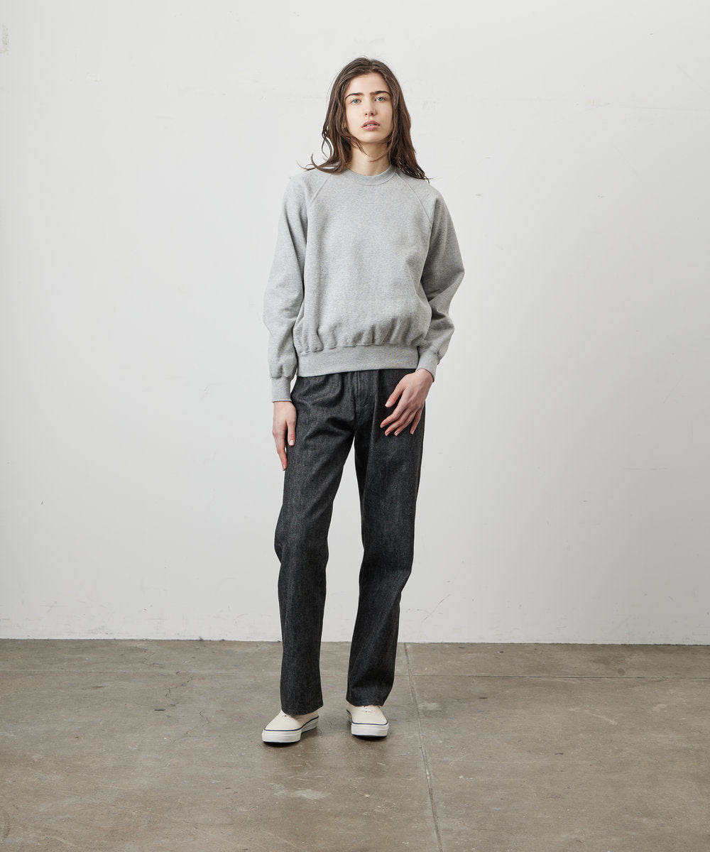 【 26FW 】 ANATOMICA SWEAT RAGLAN CREW NECK / GREY