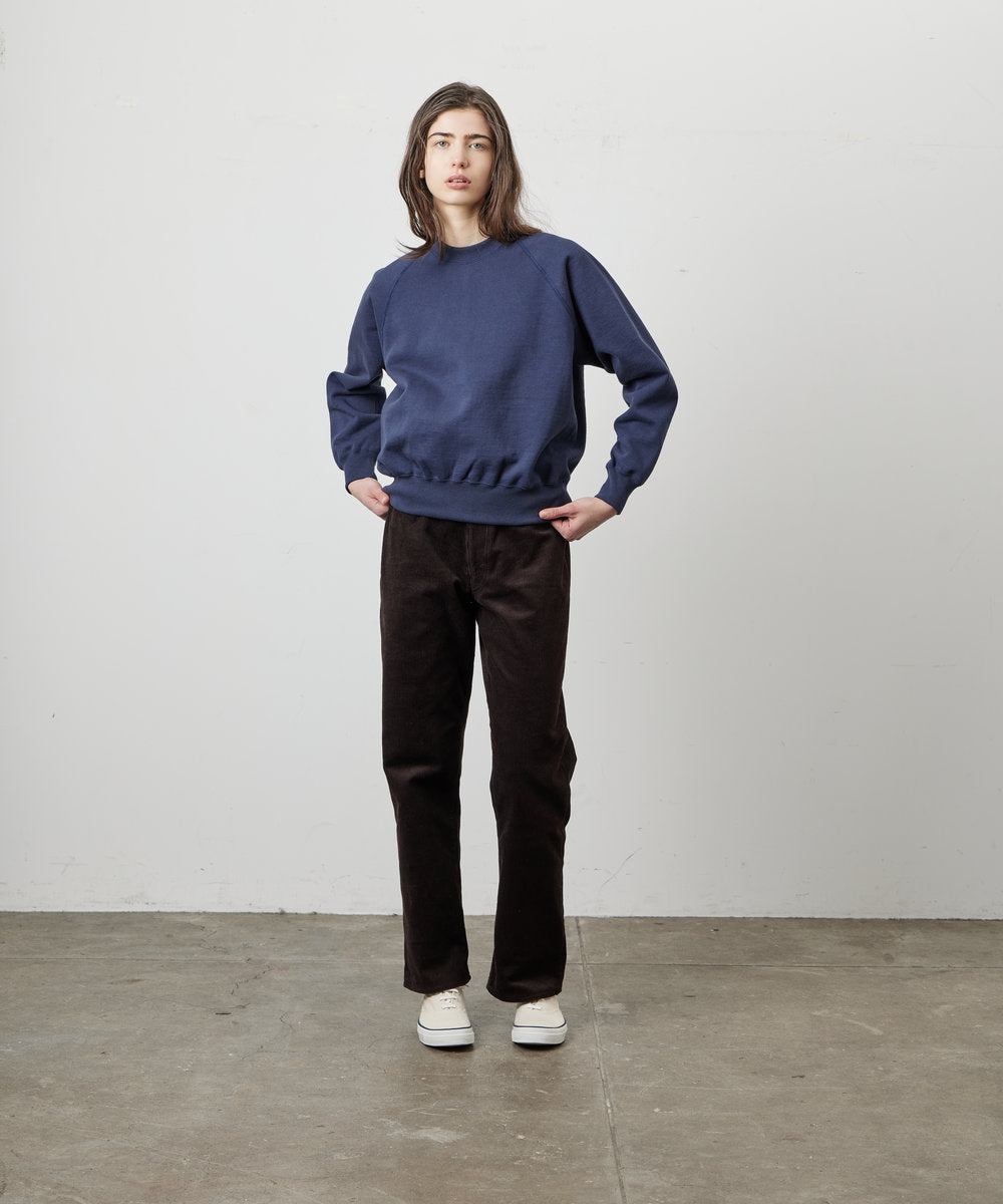 【 26FW 】 ANATOMICA SWEAT RAGLAN CREW NECK / NAVY