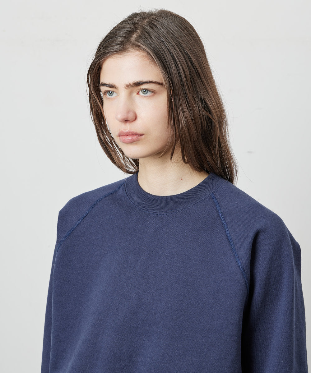 【 26FW 】 ANATOMICA SWEAT RAGLAN CREW NECK / NAVY