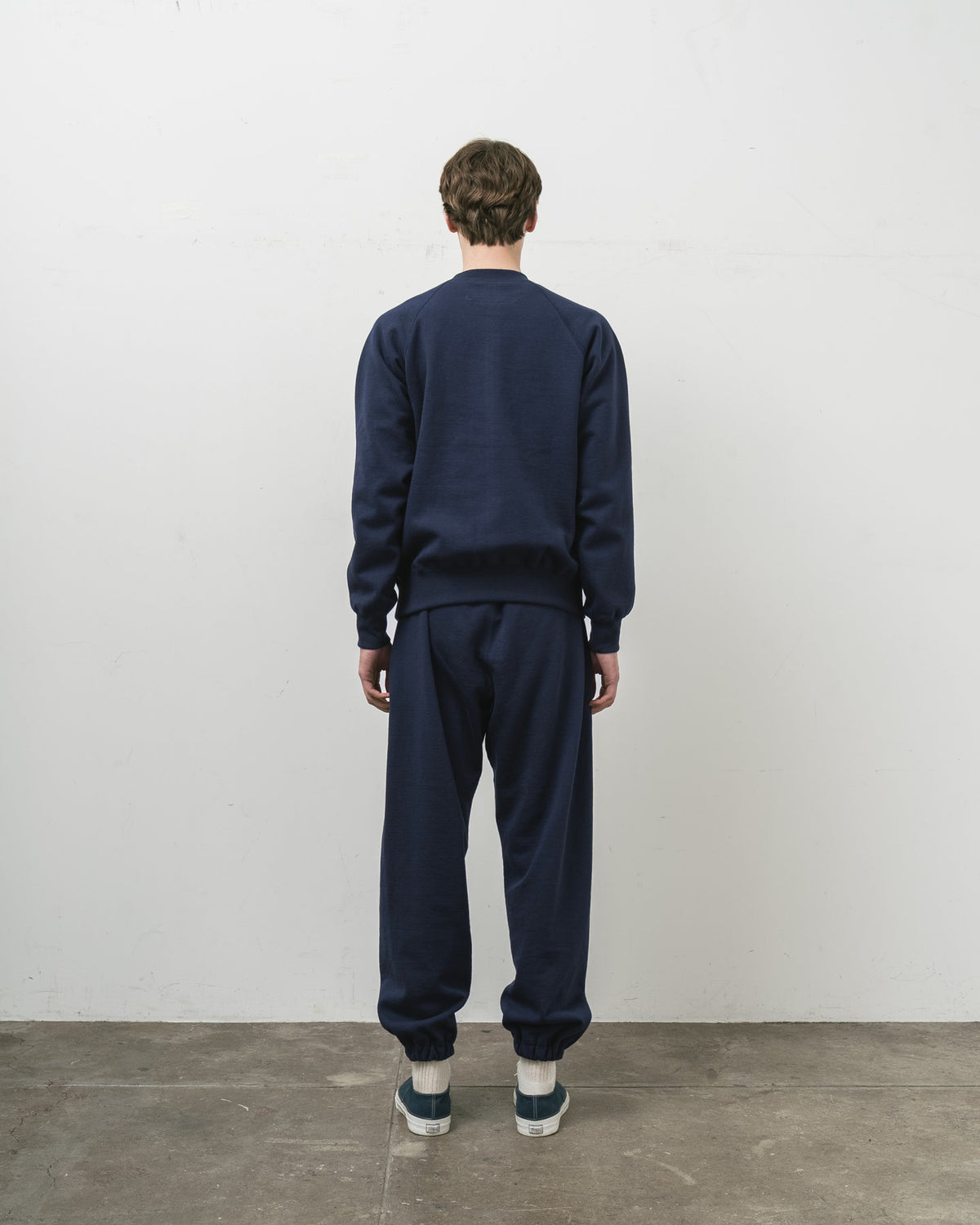 【 26FW 】 ANATOMICA SWEAT RAGLAN CREW NECK / NAVY