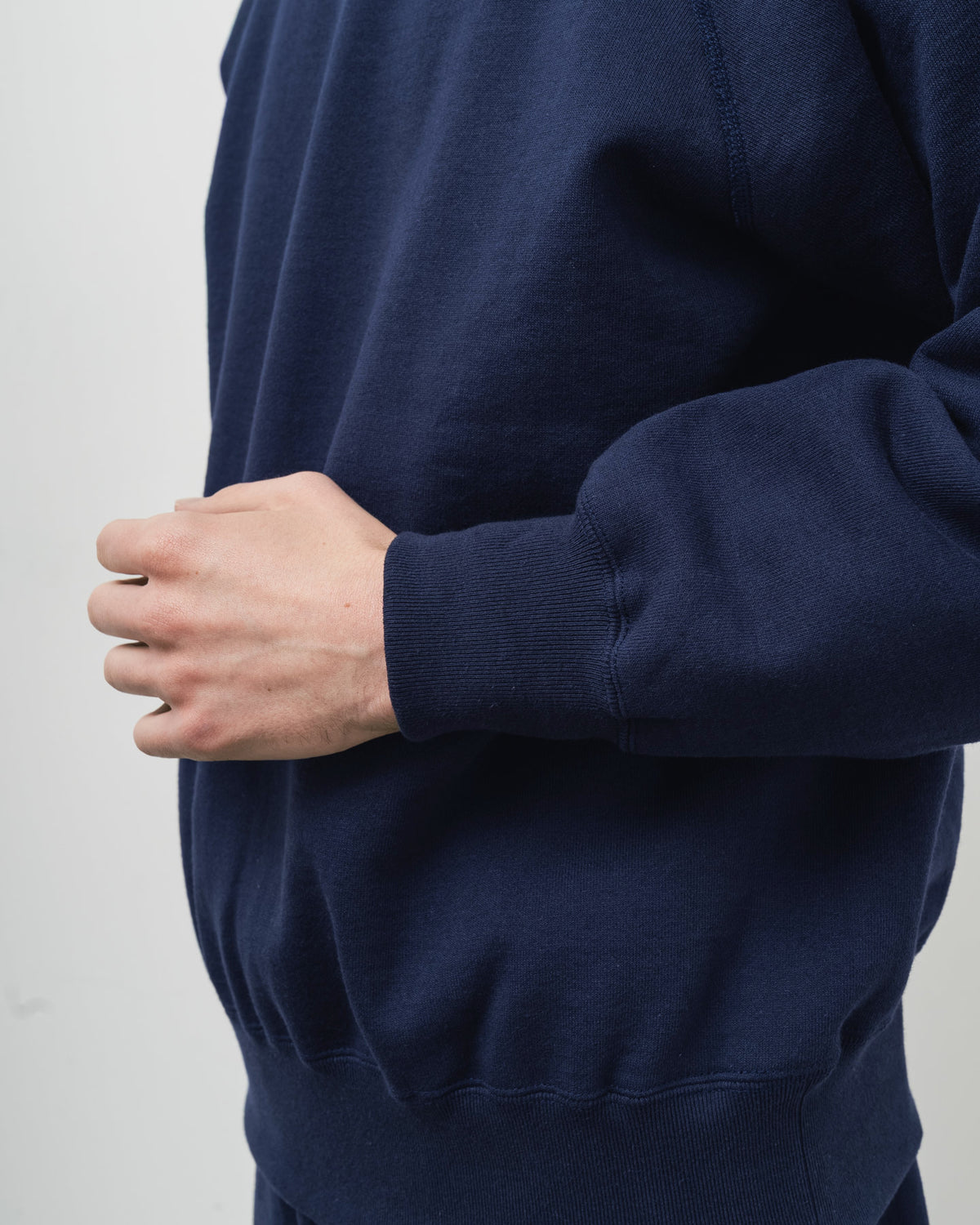 【 26FW 】 ANATOMICA SWEAT RAGLAN CREW NECK / NAVY