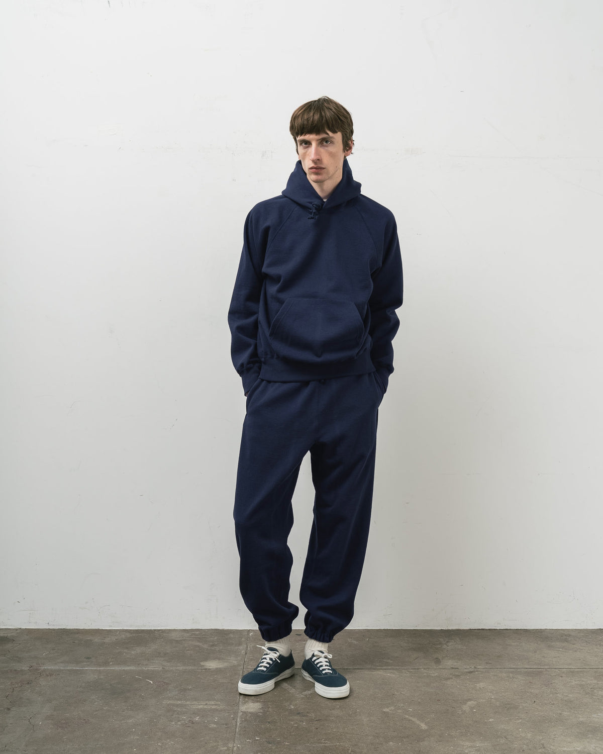 【 26FW 】 ANATOMICA SWEAT RAGLAN PARKA / NAVY