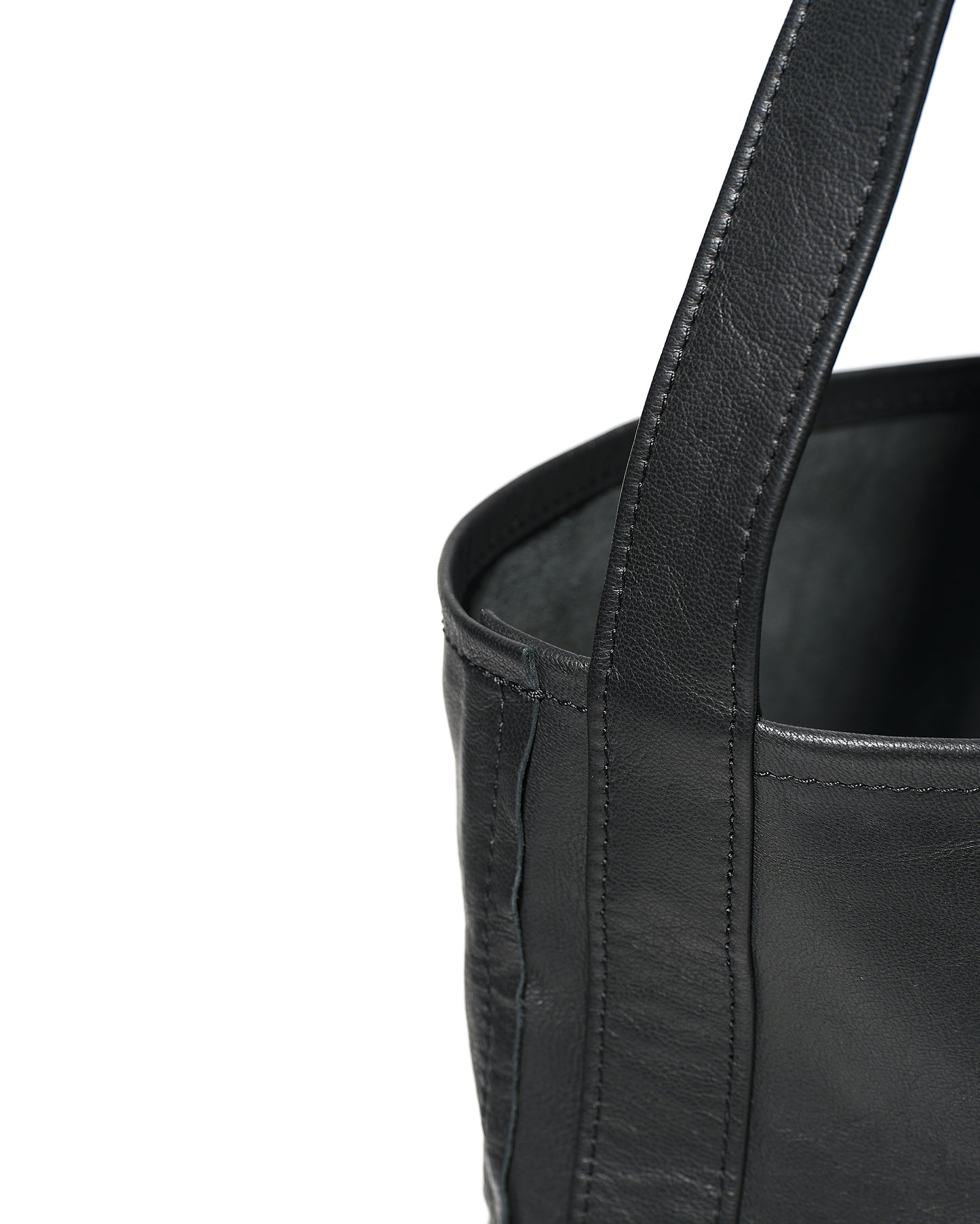 【 ANATOMICA by TEMBEA 】　BAGUETTE TOTE GOAT LEATHER by TEMBEA / BLACK