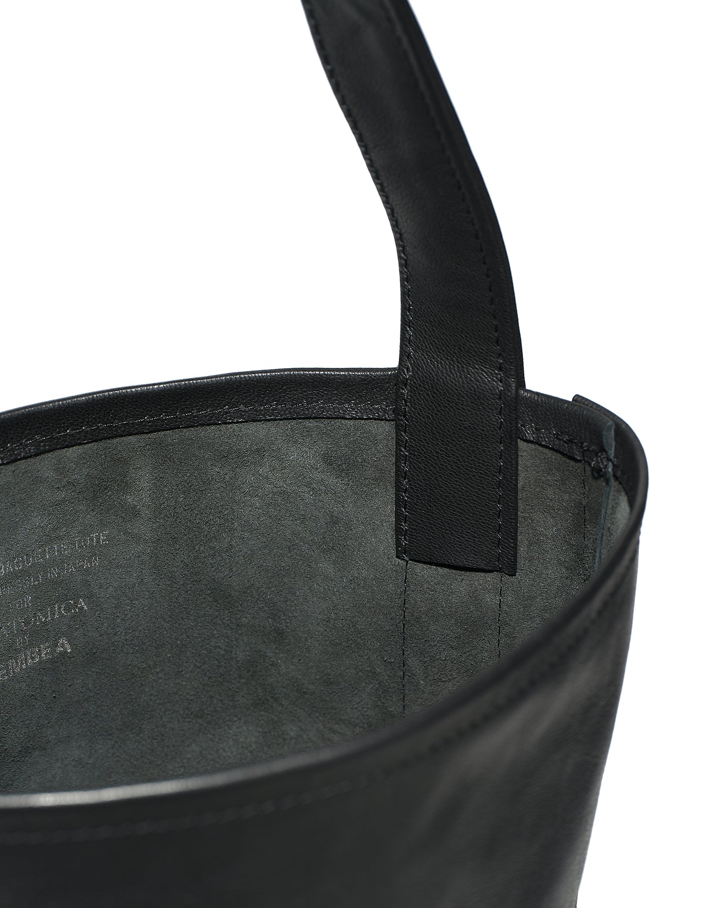 【 ANATOMICA by TEMBEA 】　BAGUETTE TOTE GOAT LEATHER by TEMBEA / BLACK