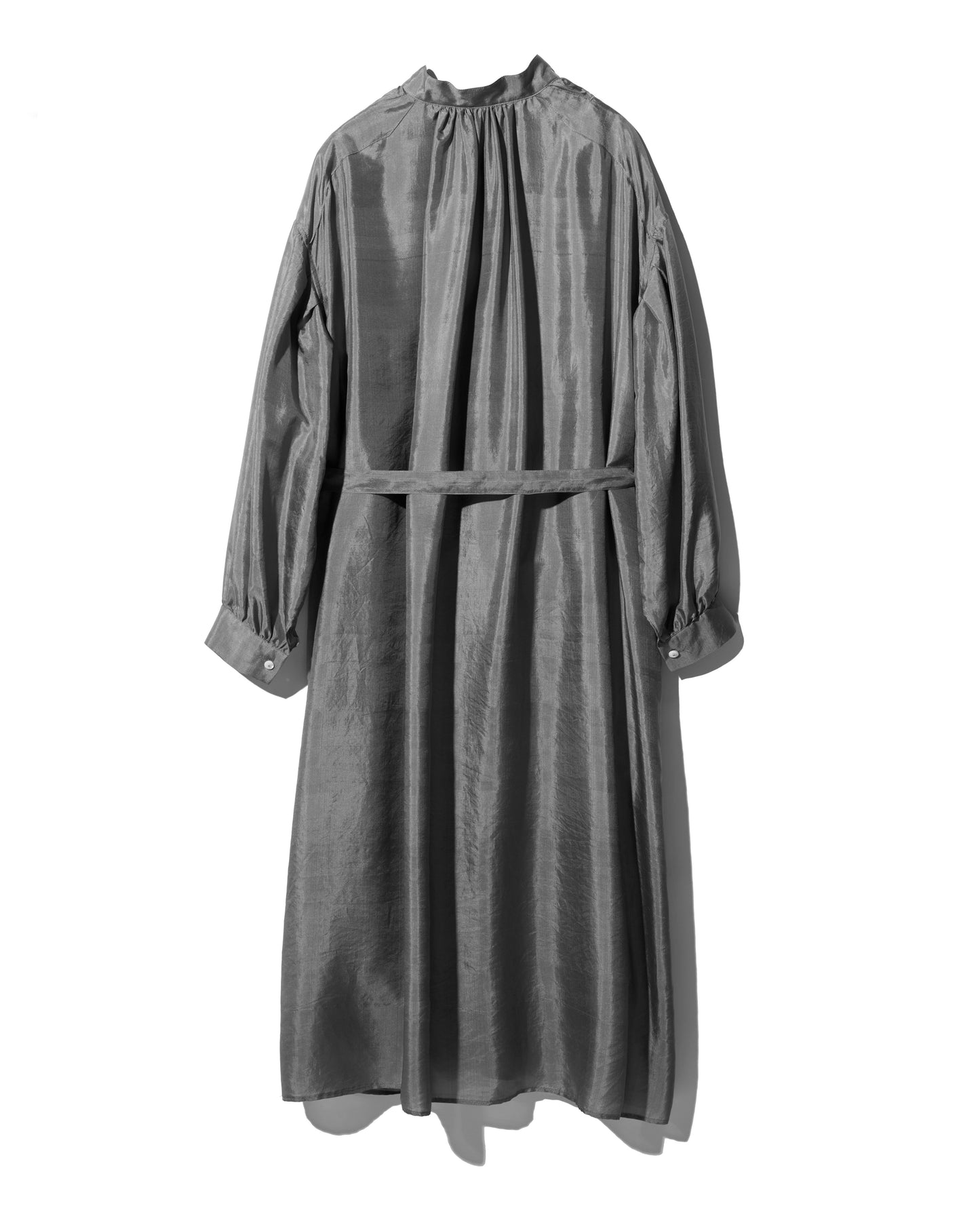 【 26SS 】ANATOMICA LADIES TUSCAN DRESS KHADI SILK / CHARCOAL