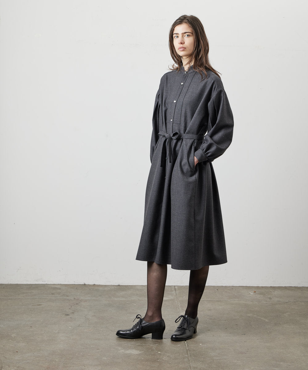 【 26FW 】ANATOMICA LADIES TUSCAN DRESS WOOL TWILL / CHARCOAL