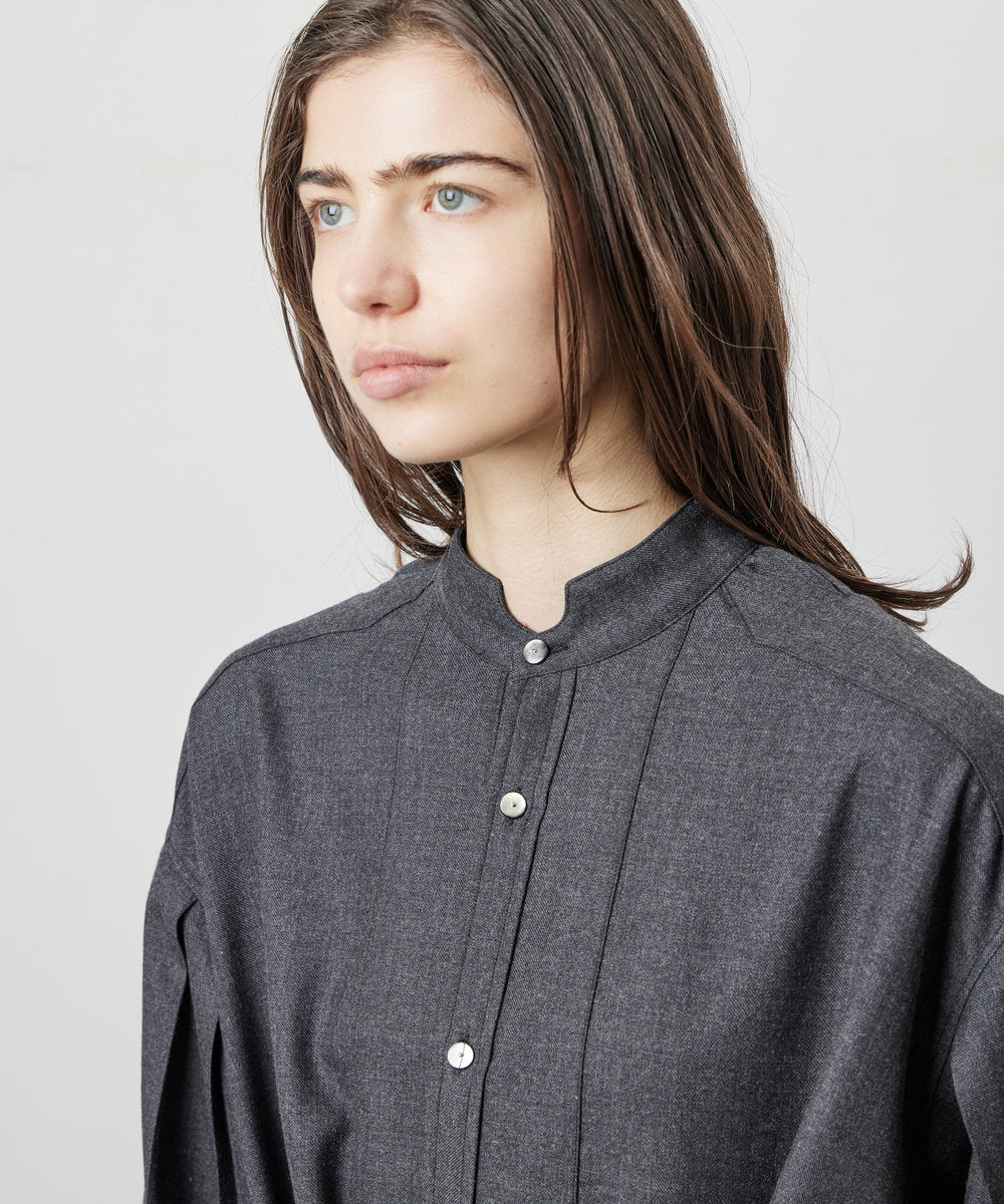【 26FW 】ANATOMICA LADIES TUSCAN DRESS WOOL TWILL / CHARCOAL
