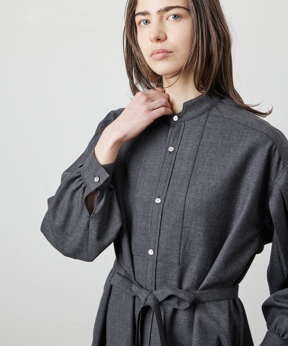 【 26FW 】ANATOMICA LADIES TUSCAN DRESS WOOL TWILL / CHARCOAL