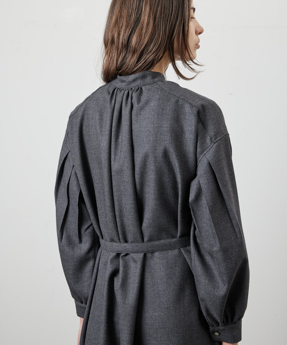 【 26FW 】ANATOMICA LADIES TUSCAN DRESS WOOL TWILL / CHARCOAL