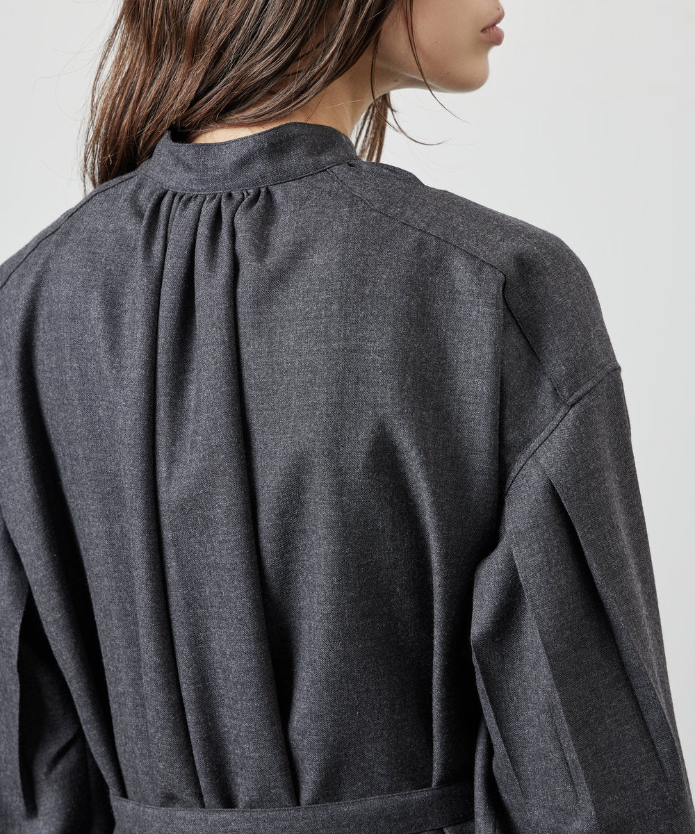 【 26FW 】ANATOMICA LADIES TUSCAN DRESS WOOL TWILL / CHARCOAL