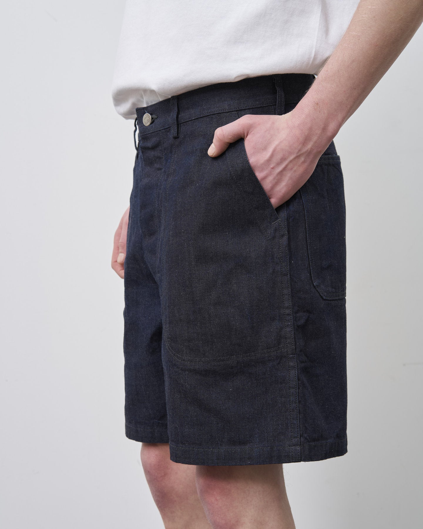 【 26SS 】BIGYANK USN UTILITY DENIM SHORTS / INDIGO