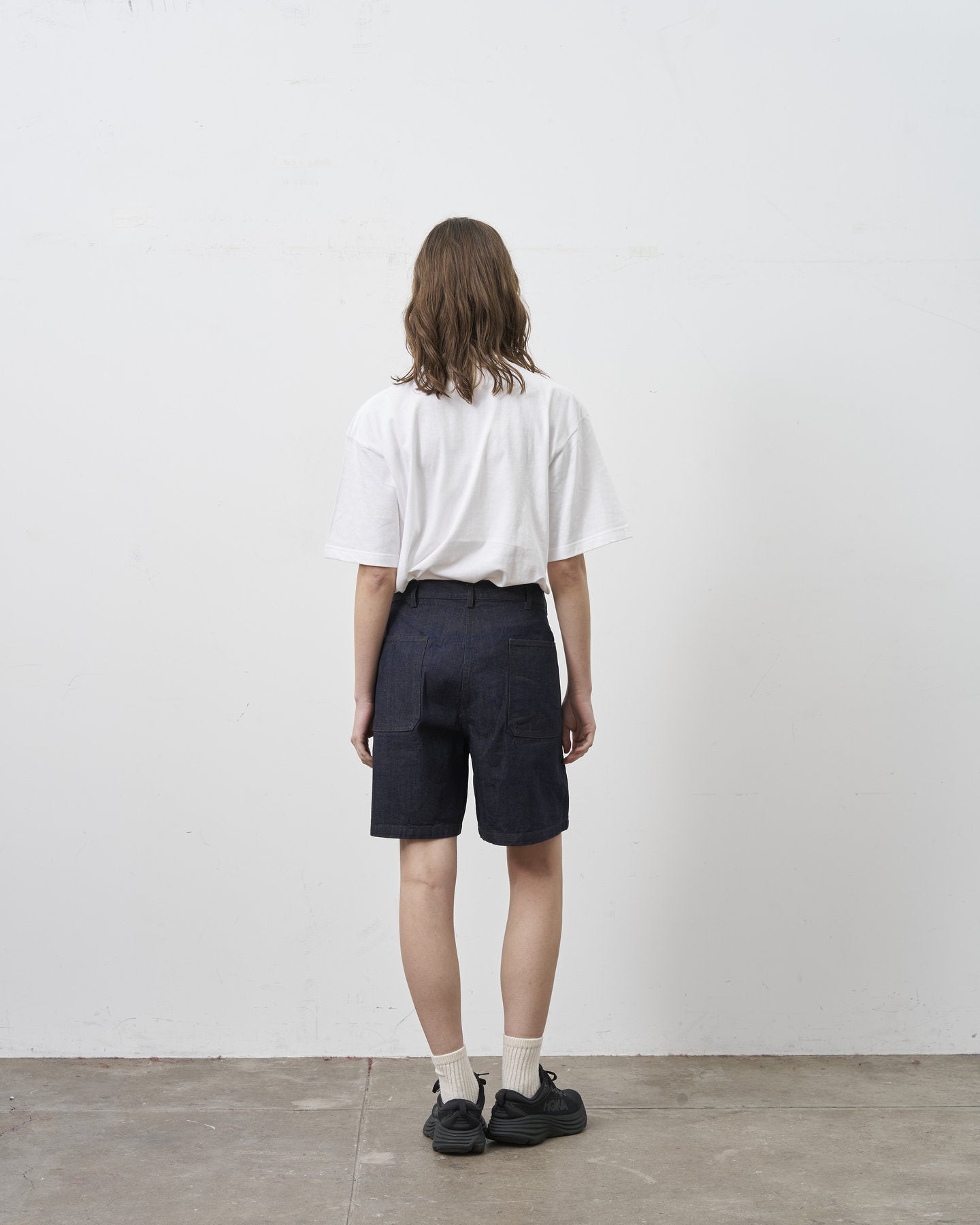 【 26SS 】BIGYANK USN UTILITY DENIM SHORTS / INDIGO