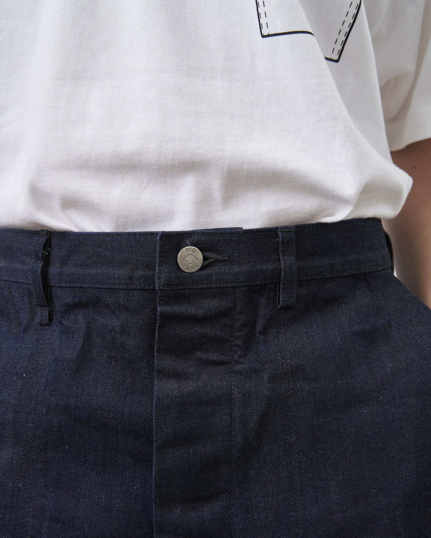 【 26SS 】BIGYANK USN UTILITY DENIM SHORTS / INDIGO