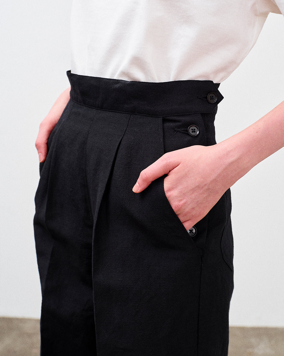 【 26SS 】ANATOMICA WAVES W/L CLOTH / BLACK