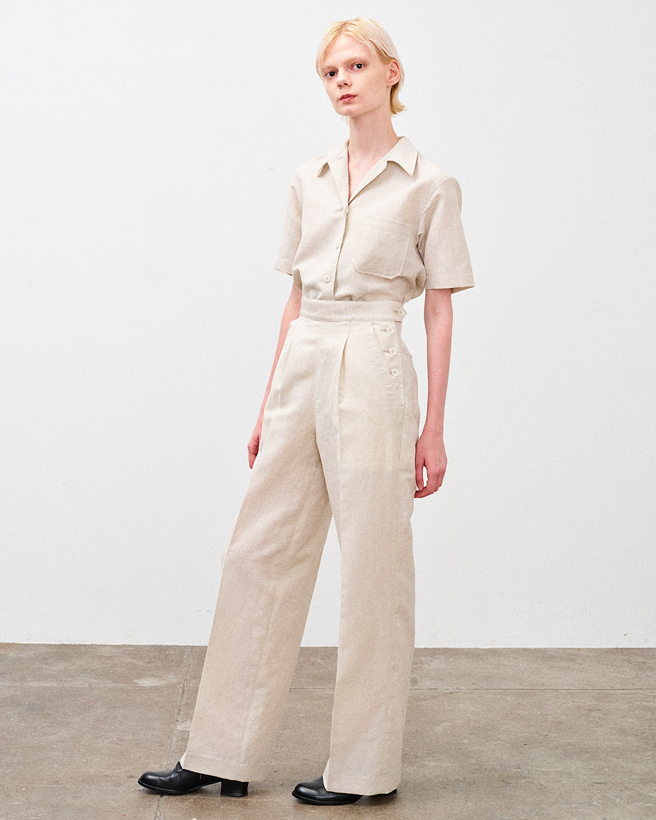 【 26SS 】ANATOMICA WAVES CHARLOTTE W/L CLOTH / NATURAL