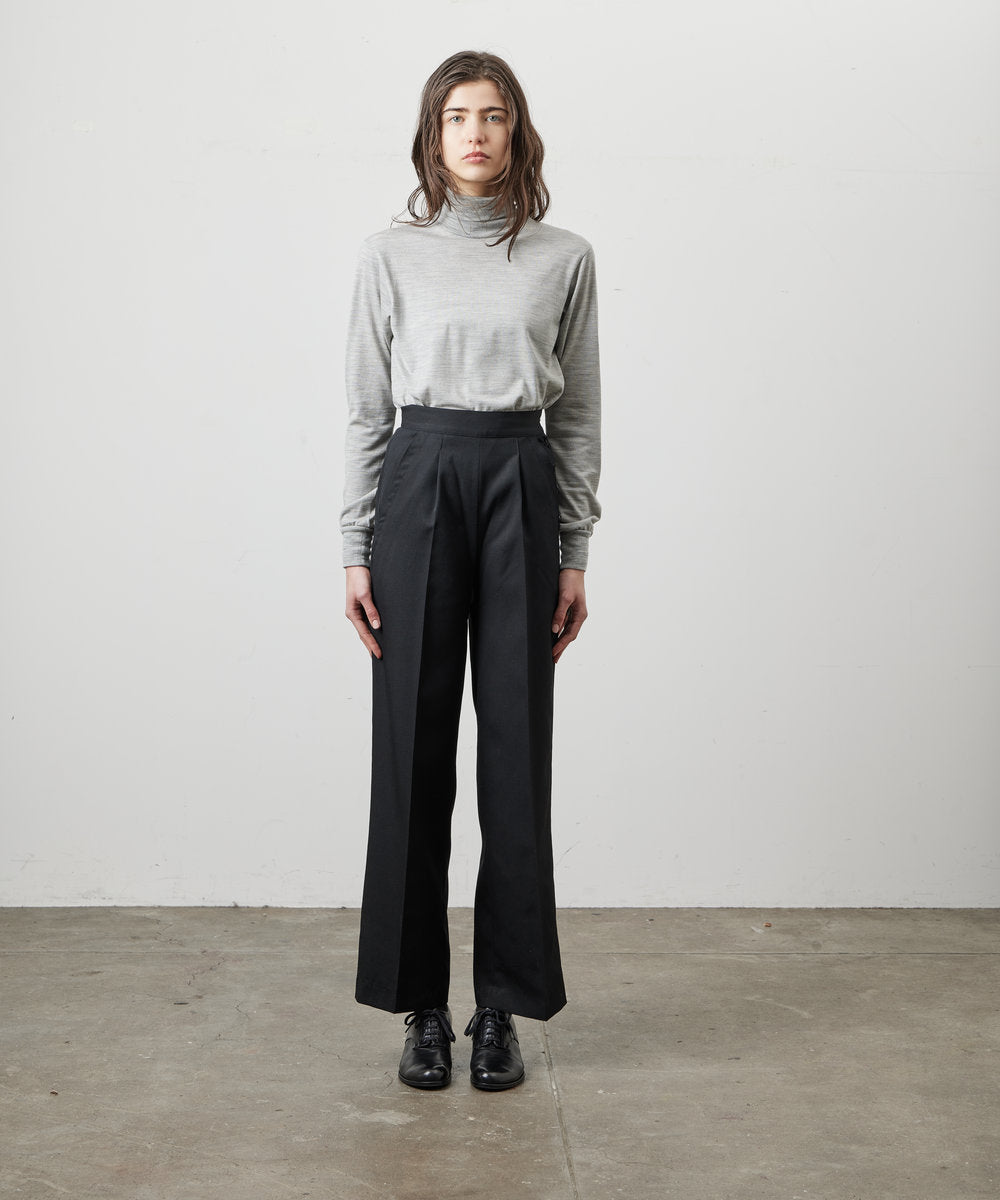 【 26FW 】ANATOMCA WAVES PANTS WOOL TWILL  / BLACK