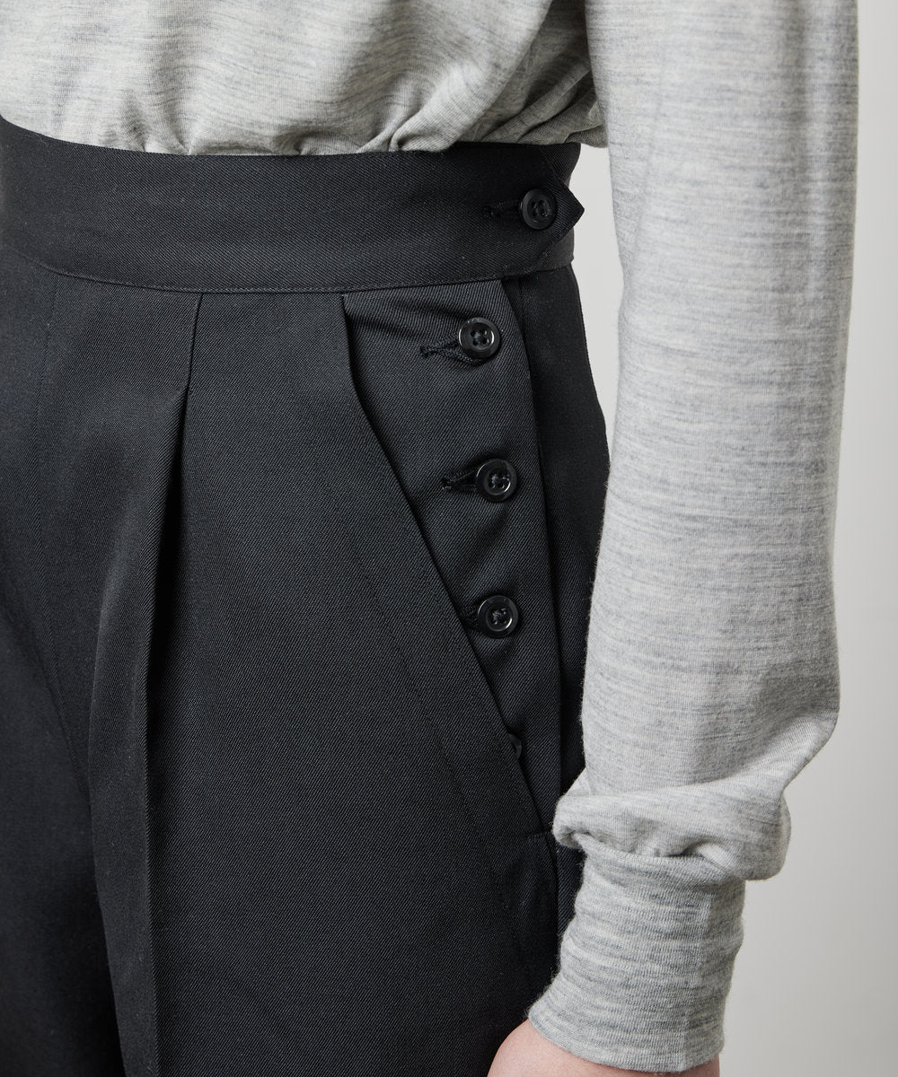 【 26FW 】ANATOMCA WAVES PANTS WOOL TWILL  / BLACK