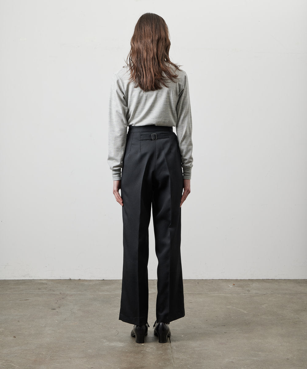 【 26FW 】ANATOMCA WAVES PANTS WOOL TWILL  / BLACK