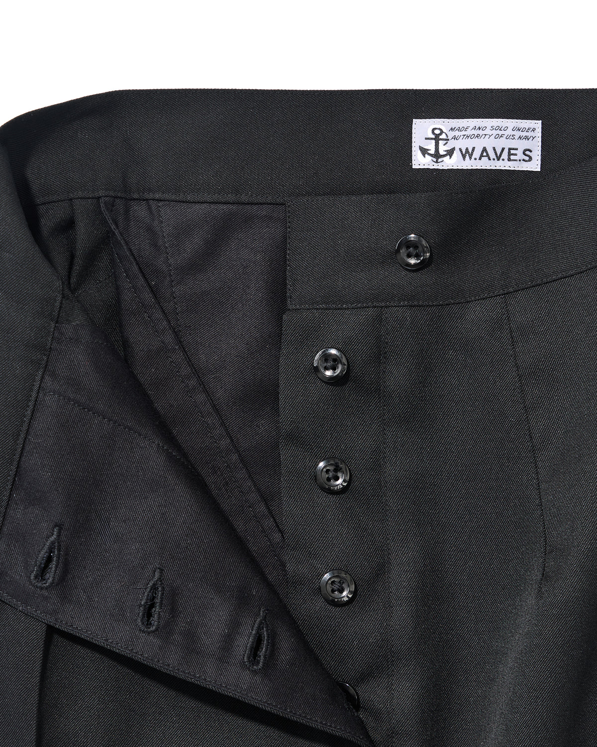 【 26FW 】ANATOMCA WAVES PANTS WOOL TWILL  / BLACK