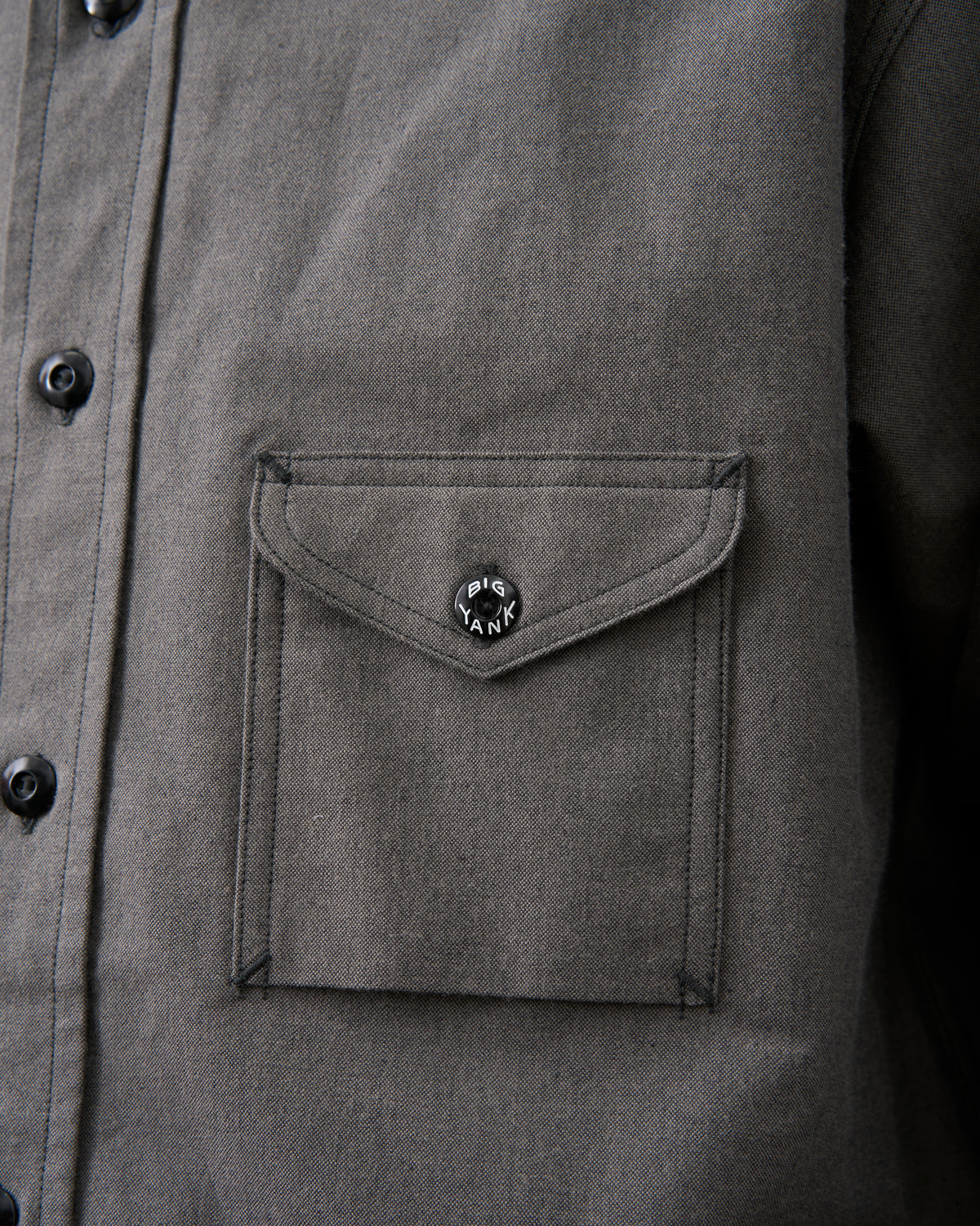 【 26FW 】BIGYANK Y1934 HEATHER CHAMBRAY SHIRT / GREY