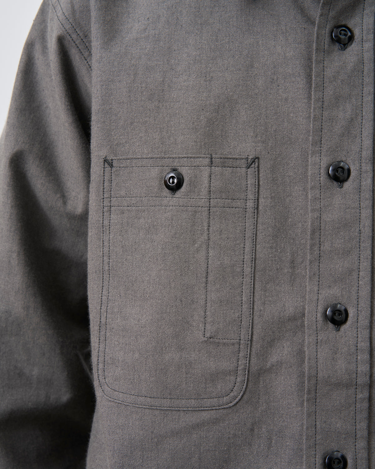 【 26FW 】BIGYANK Y1934 HEATHER CHAMBRAY SHIRT / GREY
