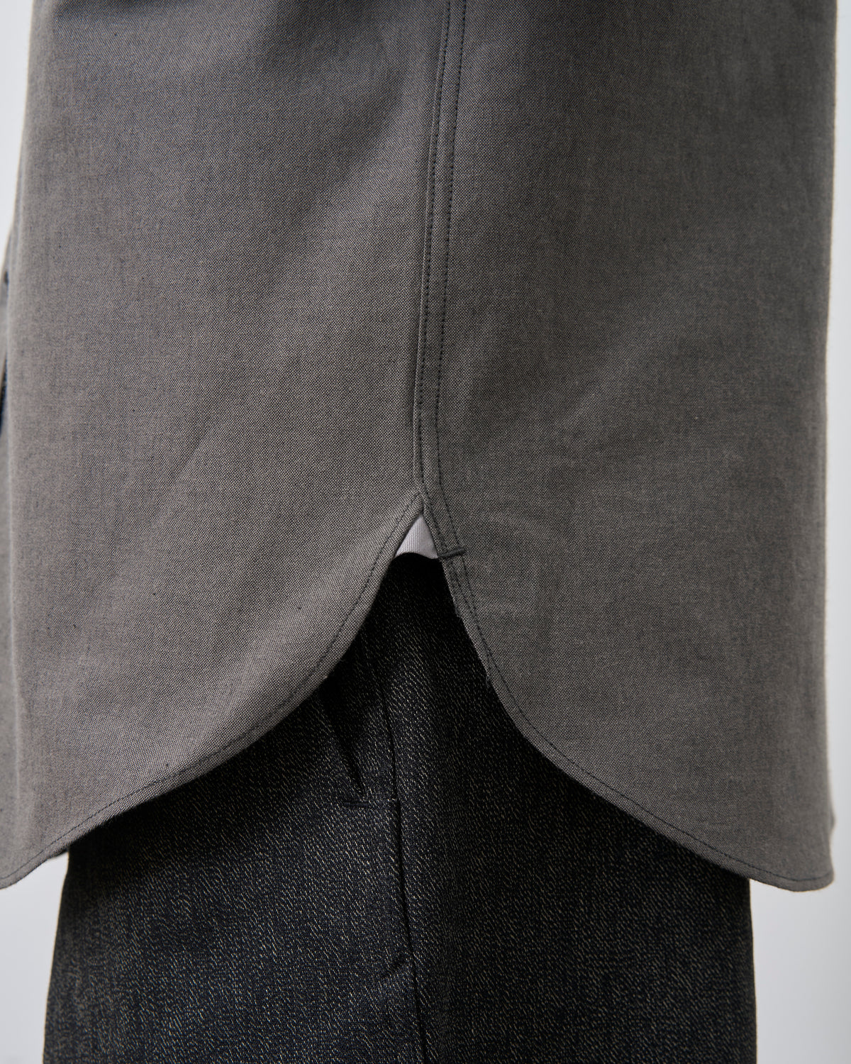 【 26FW 】BIGYANK Y1934 HEATHER CHAMBRAY SHIRT / GREY