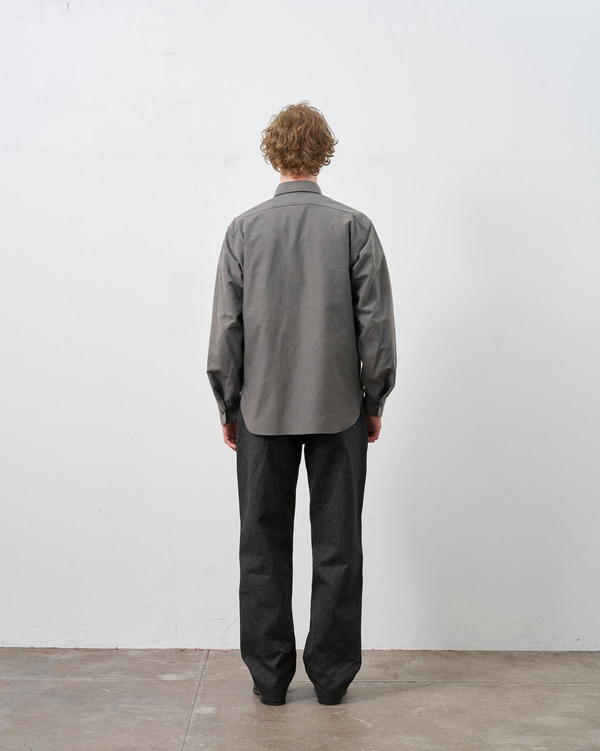 【 26FW 】BIGYANK Y1934 HEATHER CHAMBRAY SHIRT / GREY