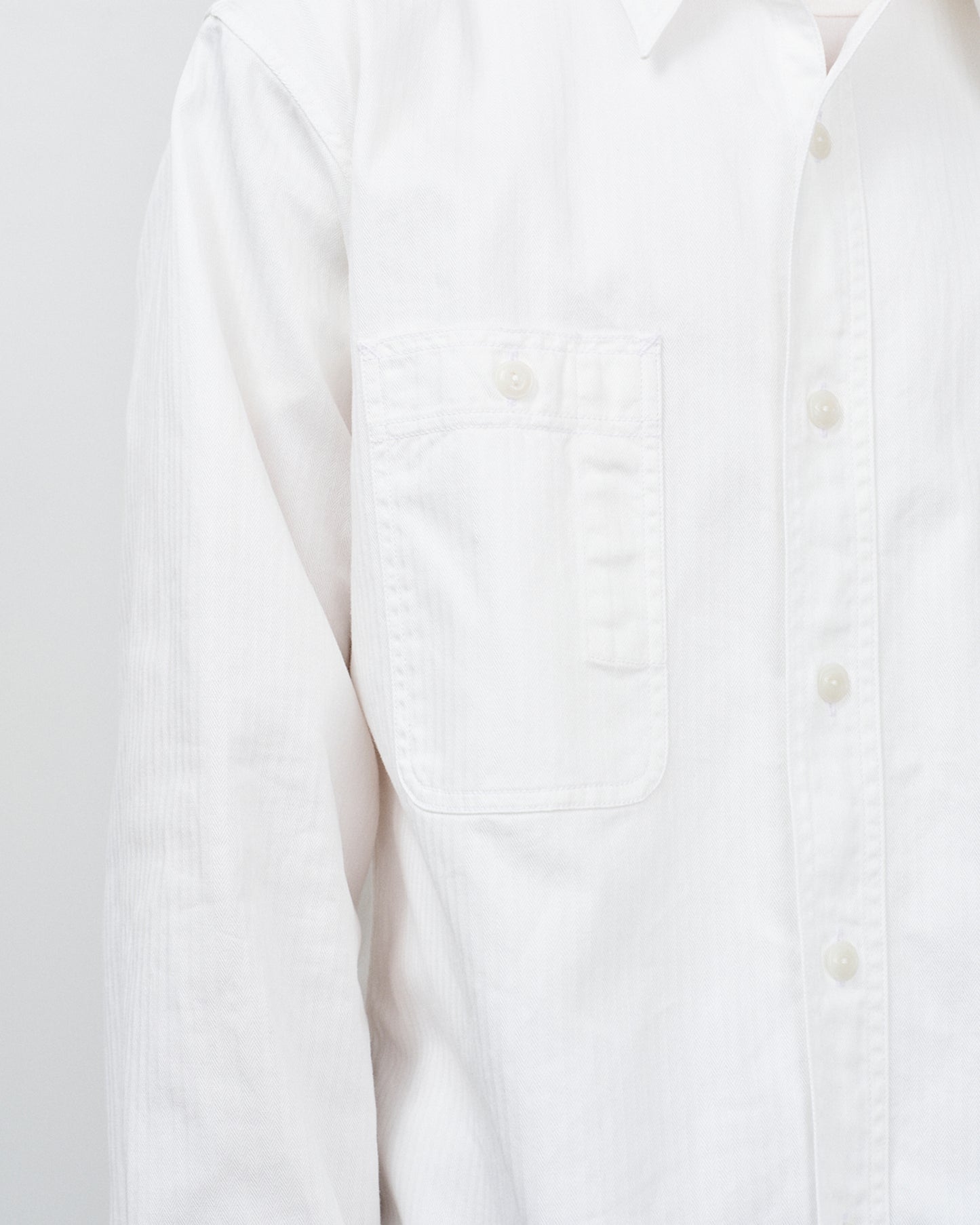 【 26SS 】BIGYANK Y1943 L/W HBT SHIRT / WHITE